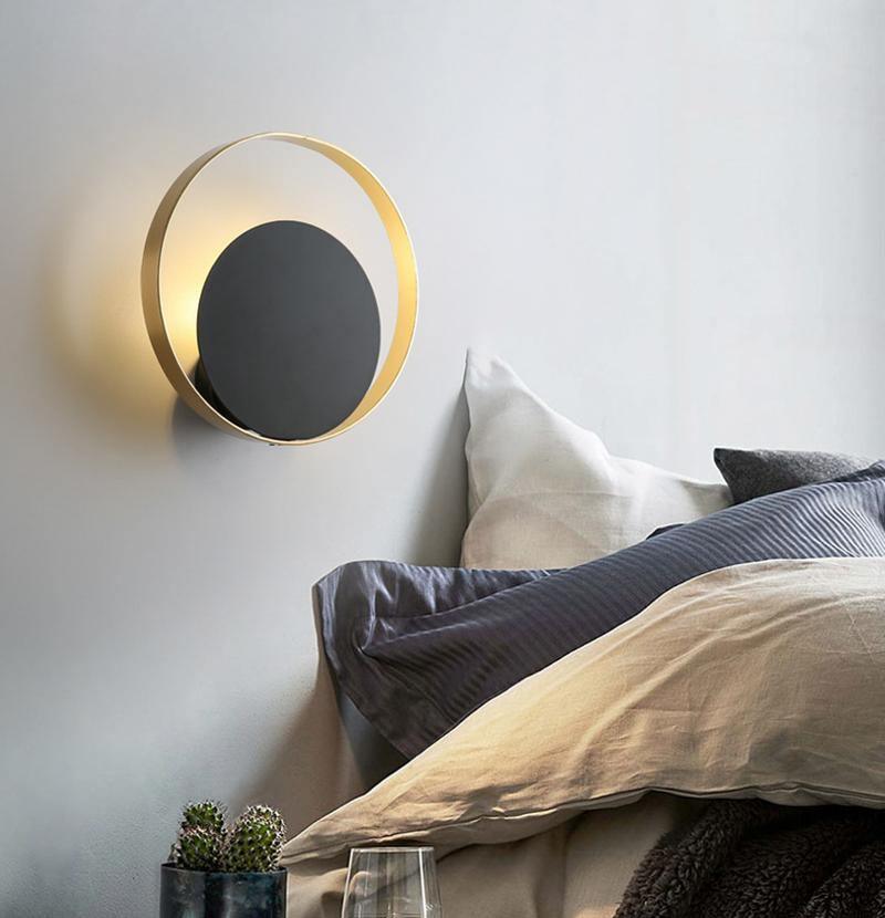 Erliren Modern Minimalist Circle Wall Lamp-Neutral Decor