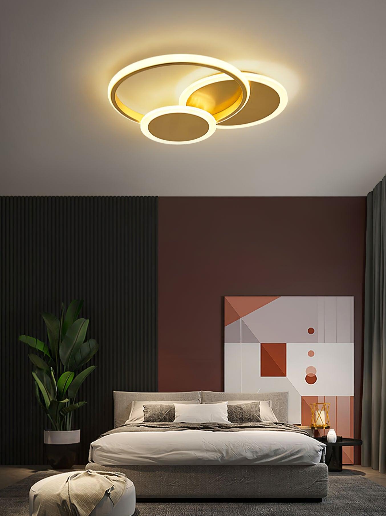 Insk Art Circles LED Ceiling Light-Neutral Decor