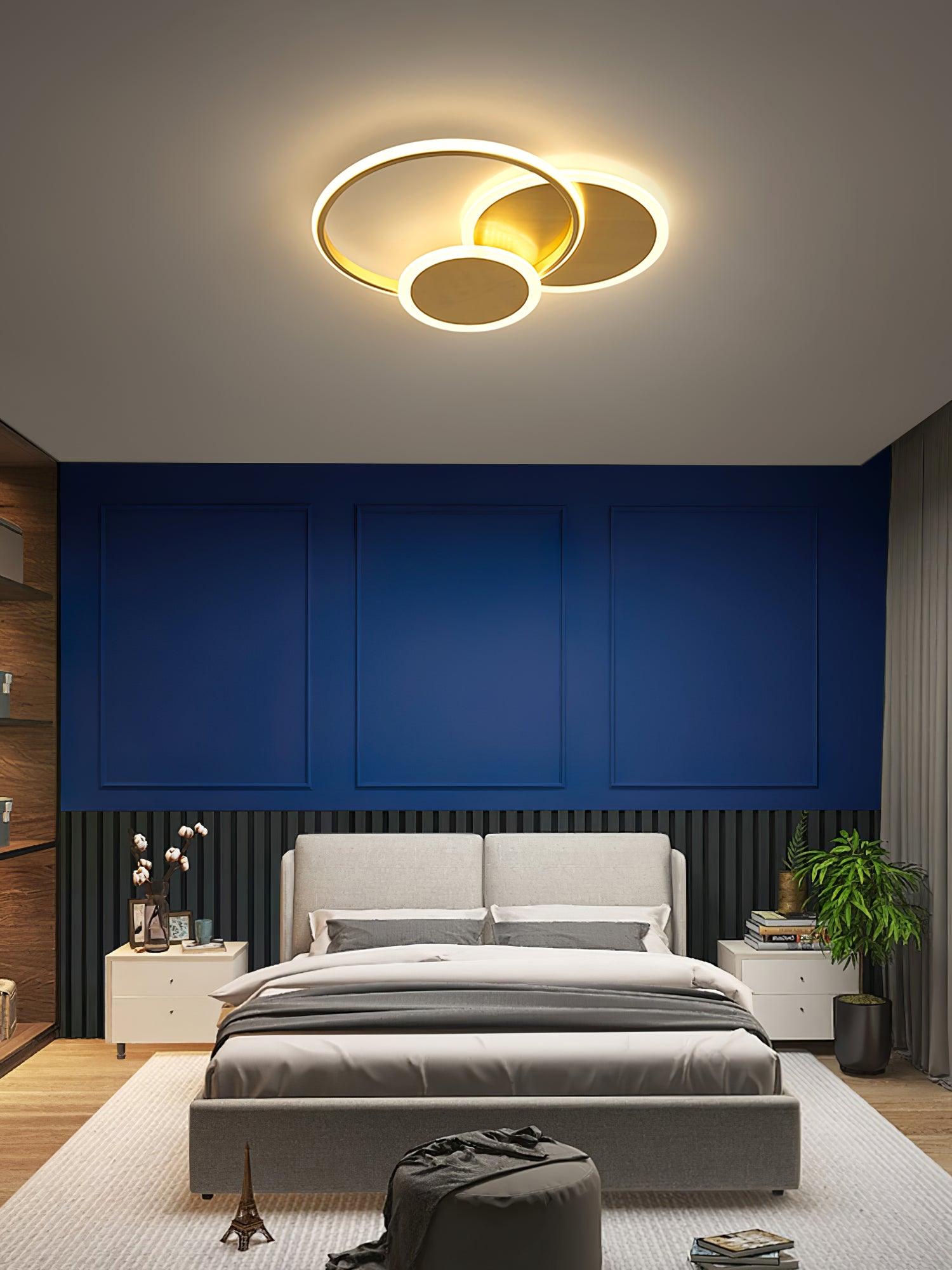 Insk Art Circles LED Ceiling Light-Neutral Decor