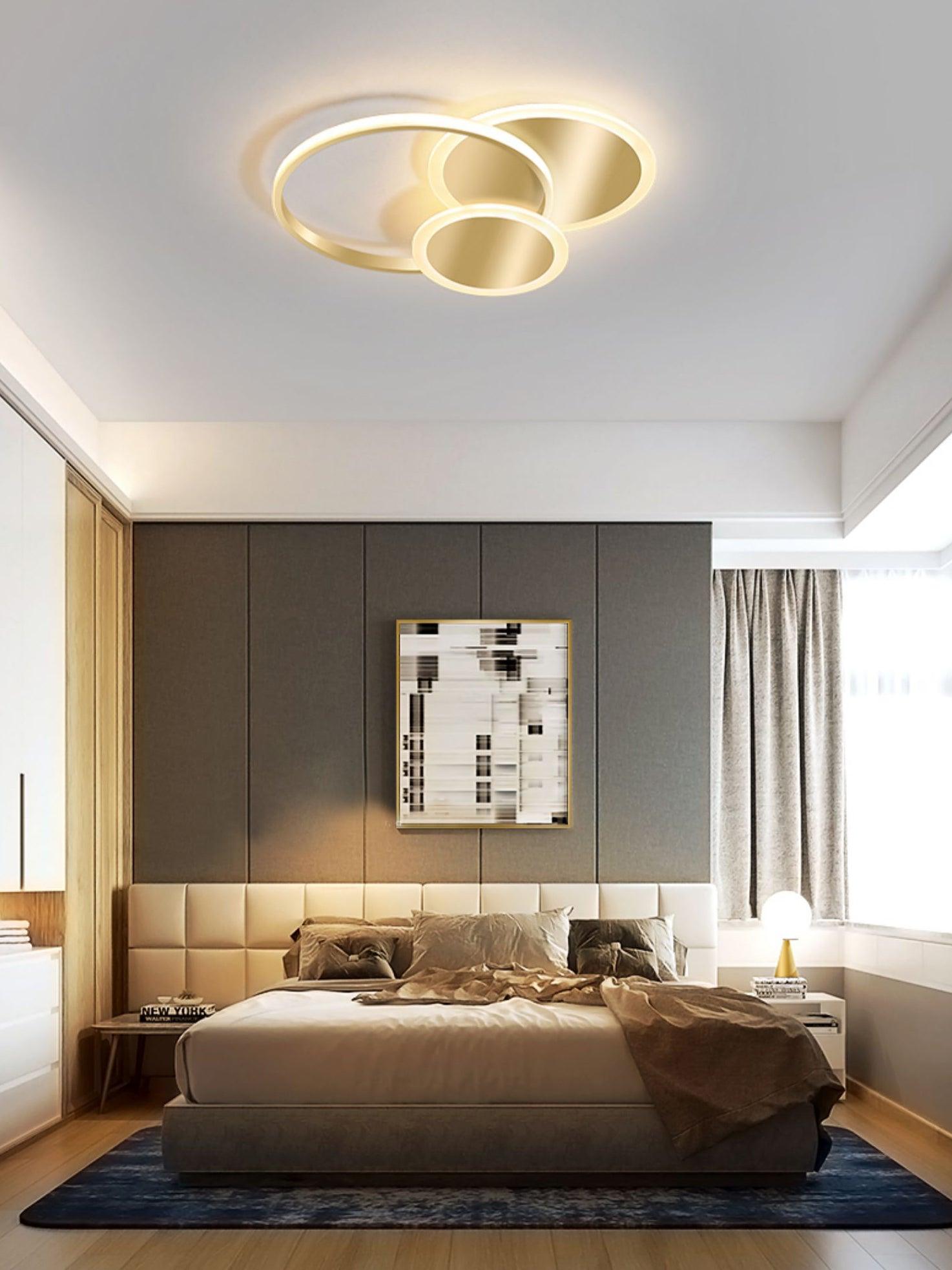 Insk Art Circles LED Ceiling Light-Neutral Decor