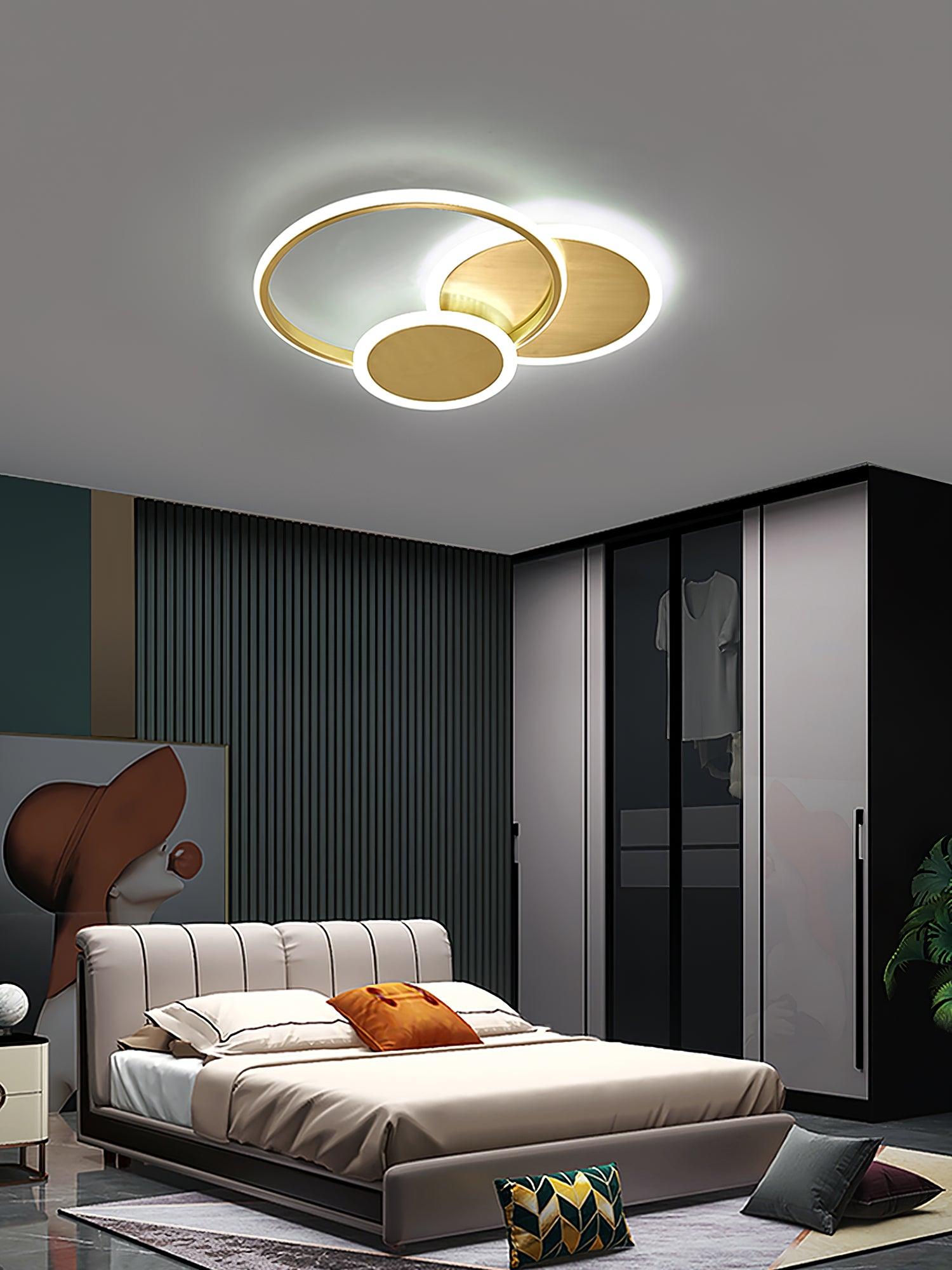 Insk Art Circles LED Ceiling Light-Neutral Decor