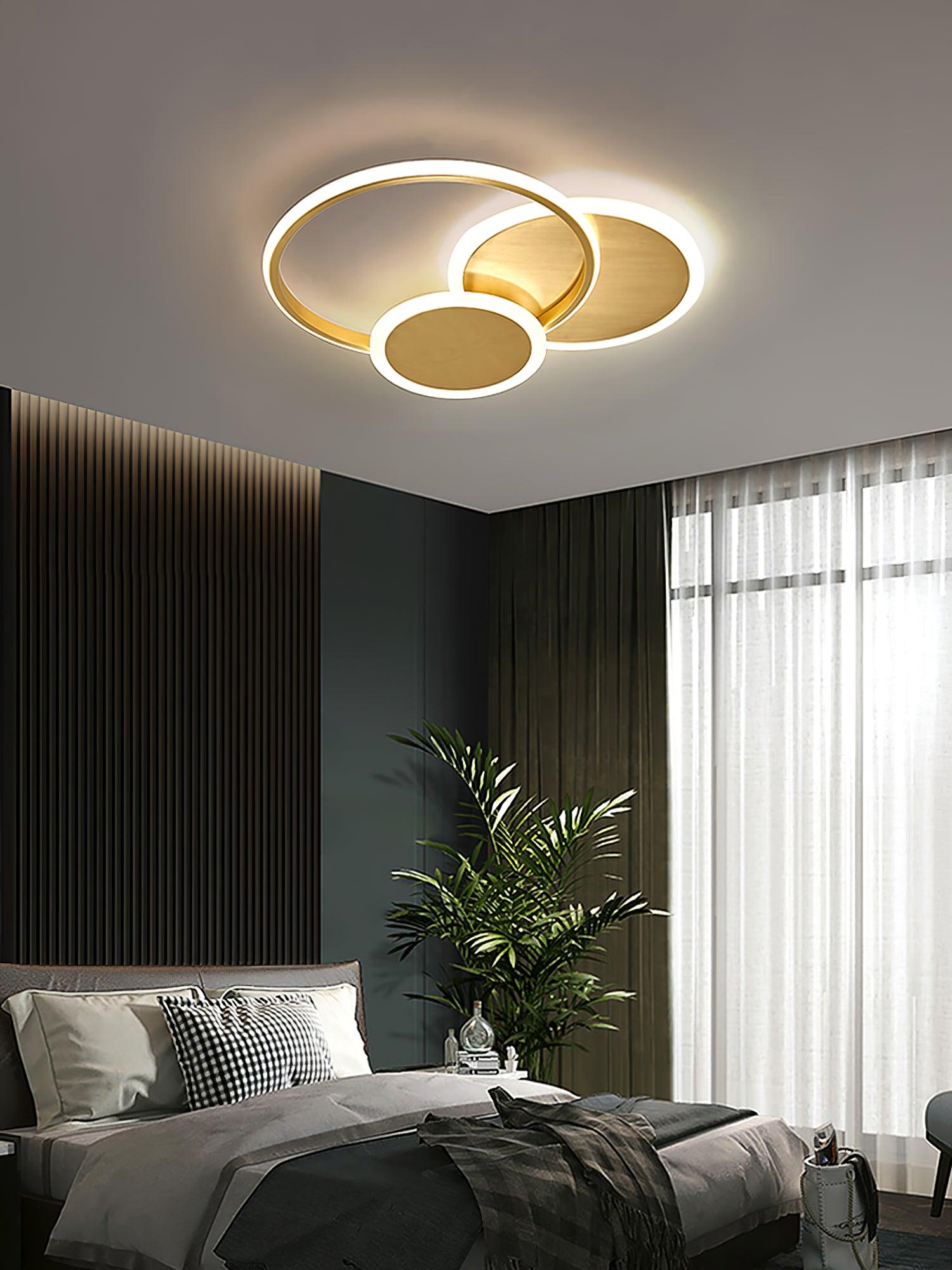 Insk Art Circles LED Ceiling Light-Neutral Decor