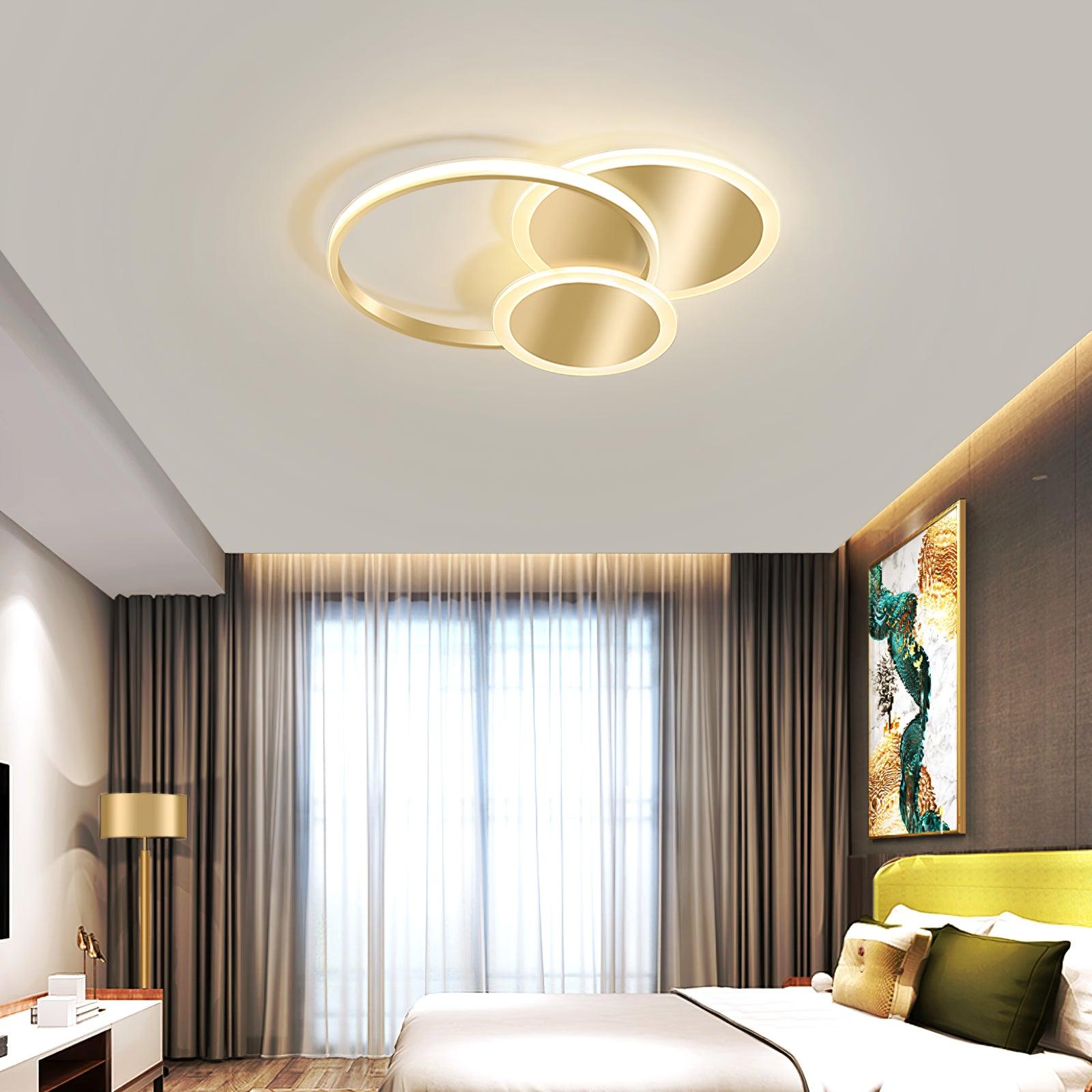 Insk Art Circles LED Ceiling Light-Neutral Decor