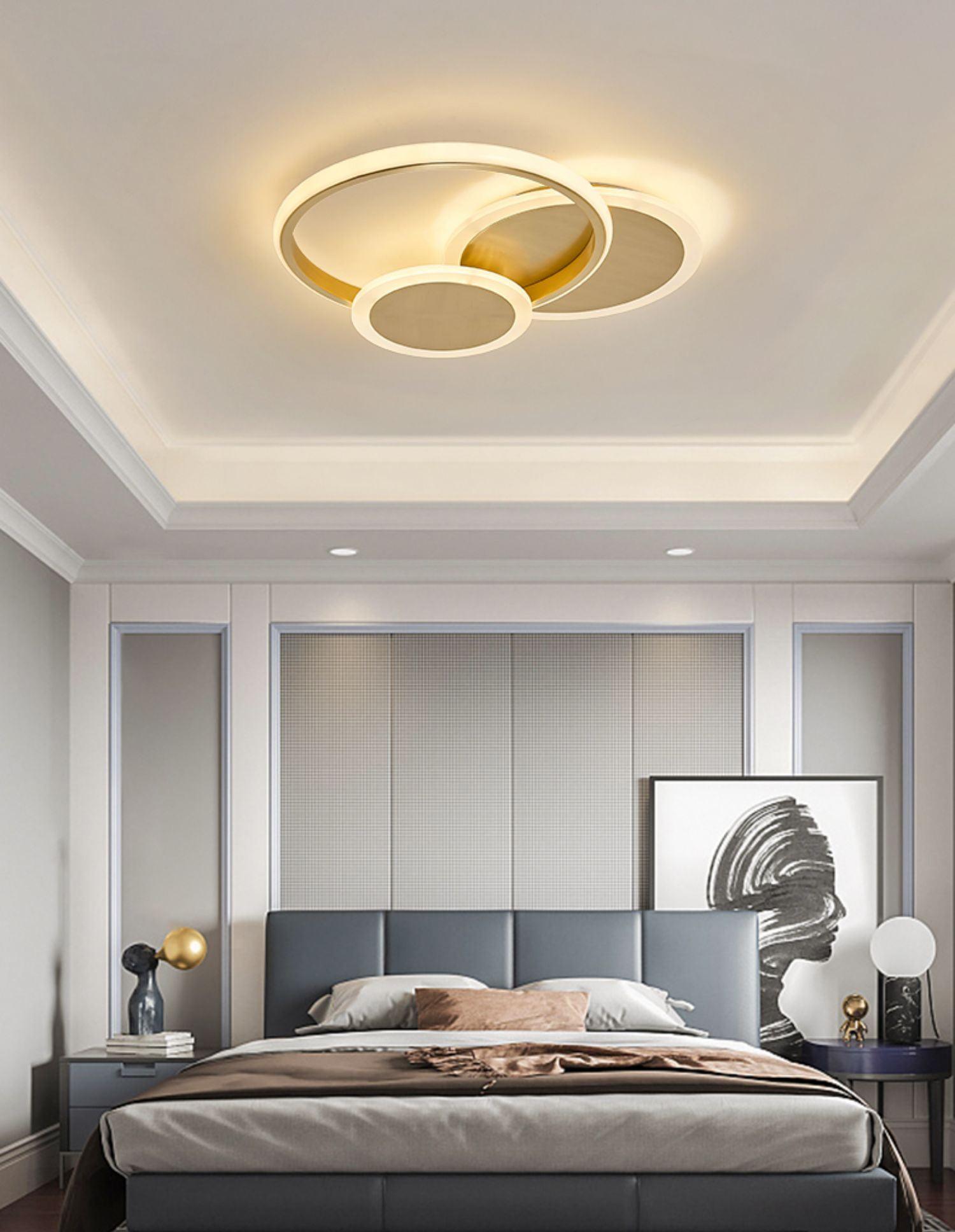 Insk Art Circles LED Ceiling Light-Neutral Decor