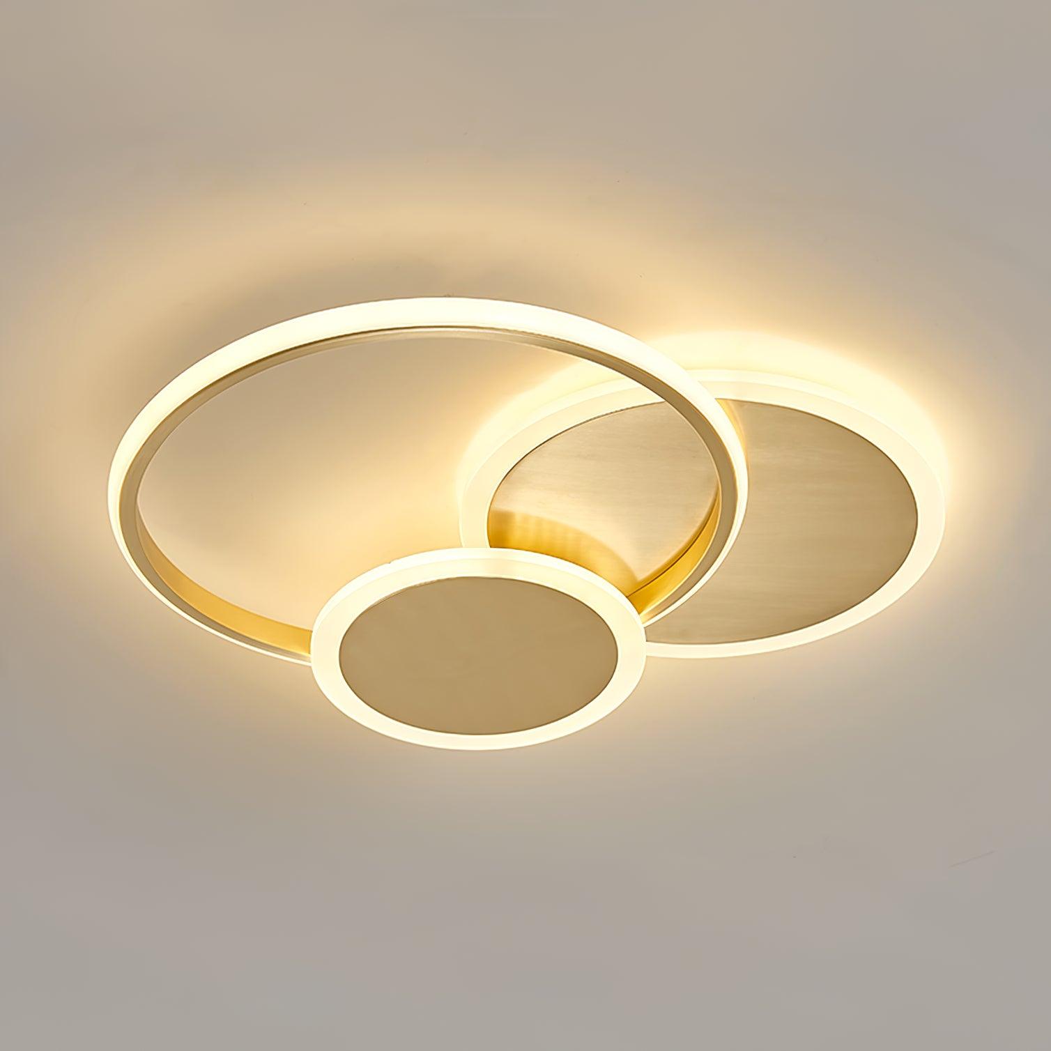 Insk Art Circles LED Ceiling Light-Neutral Decor