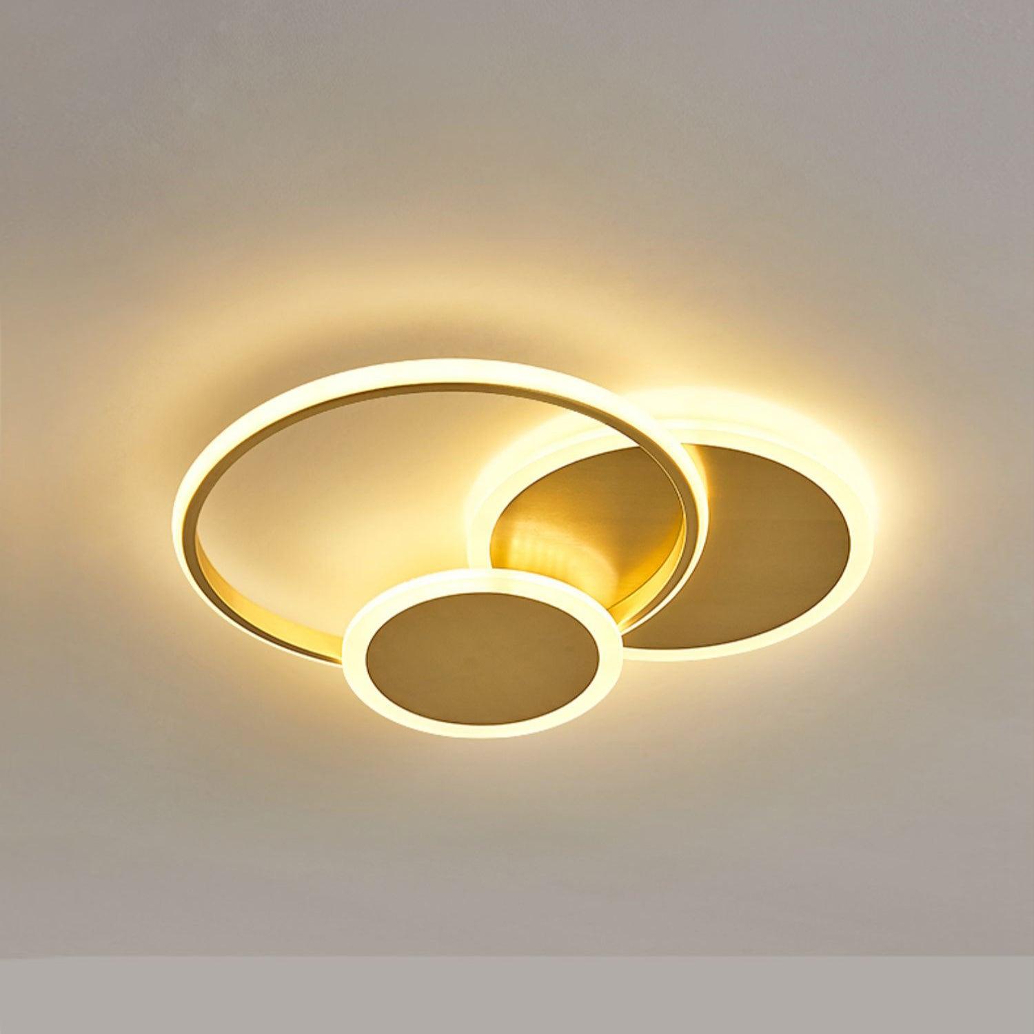 Insk Art Circles LED Ceiling Light-Neutral Decor