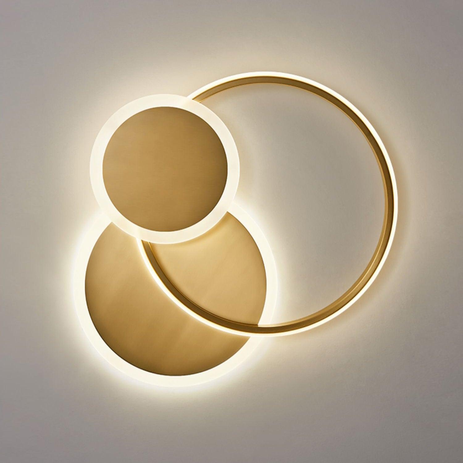 Insk Art Circles LED Ceiling Light-Neutral Decor