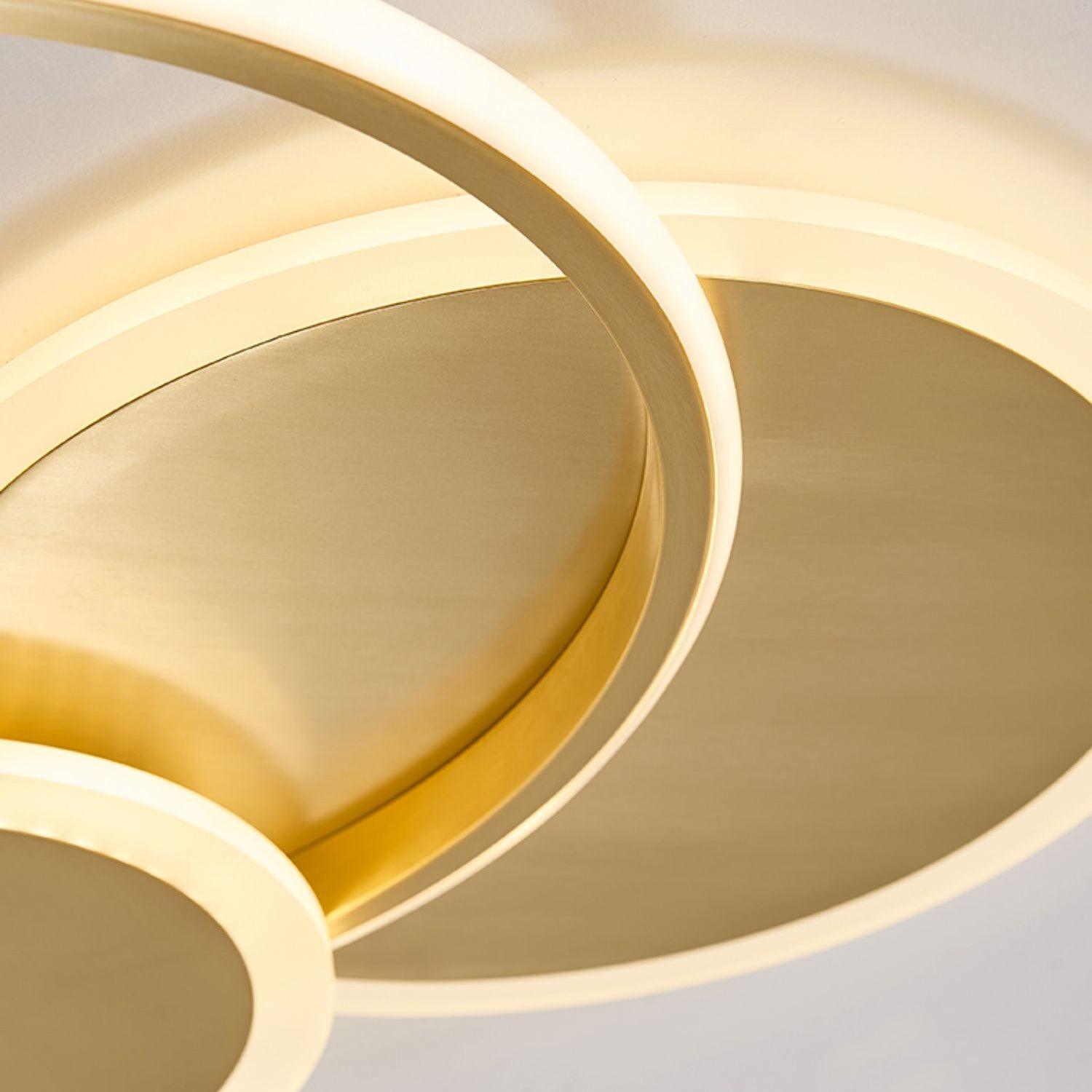 Insk Art Circles LED Ceiling Light-Neutral Decor