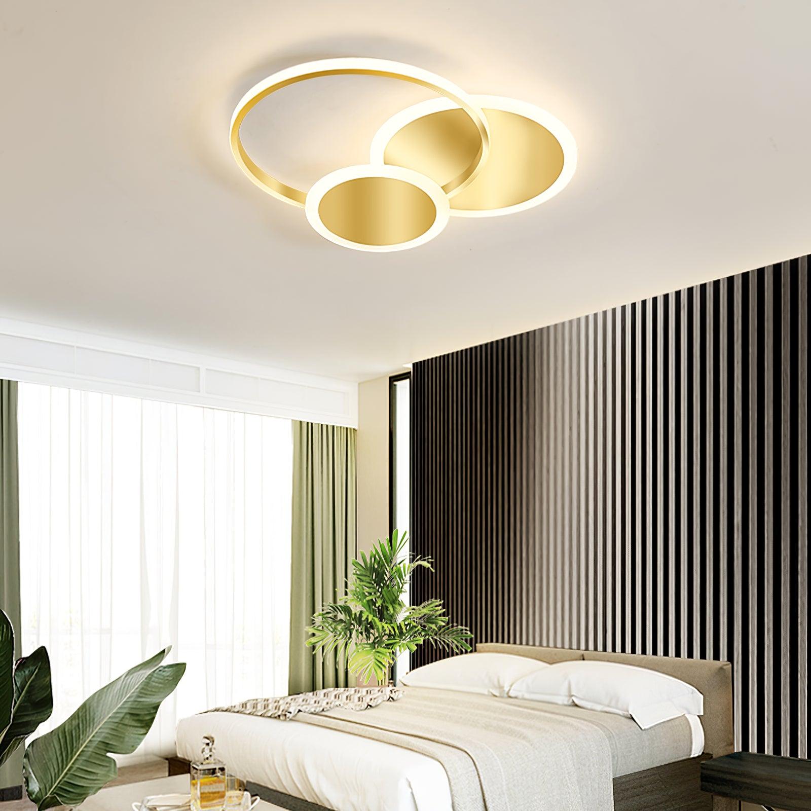 Insk Art Circles LED Ceiling Light-Neutral Decor