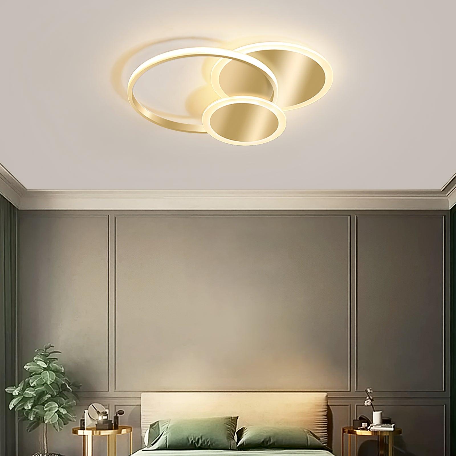 Insk Art Circles LED Ceiling Light-Neutral Decor