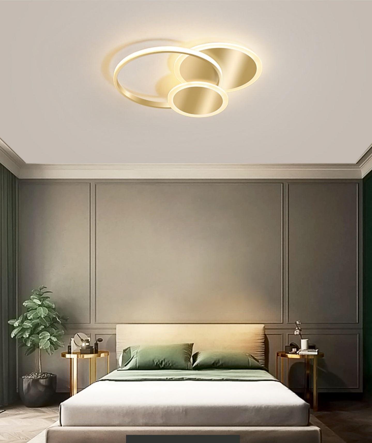 Insk Art Circles LED Ceiling Light-Neutral Decor