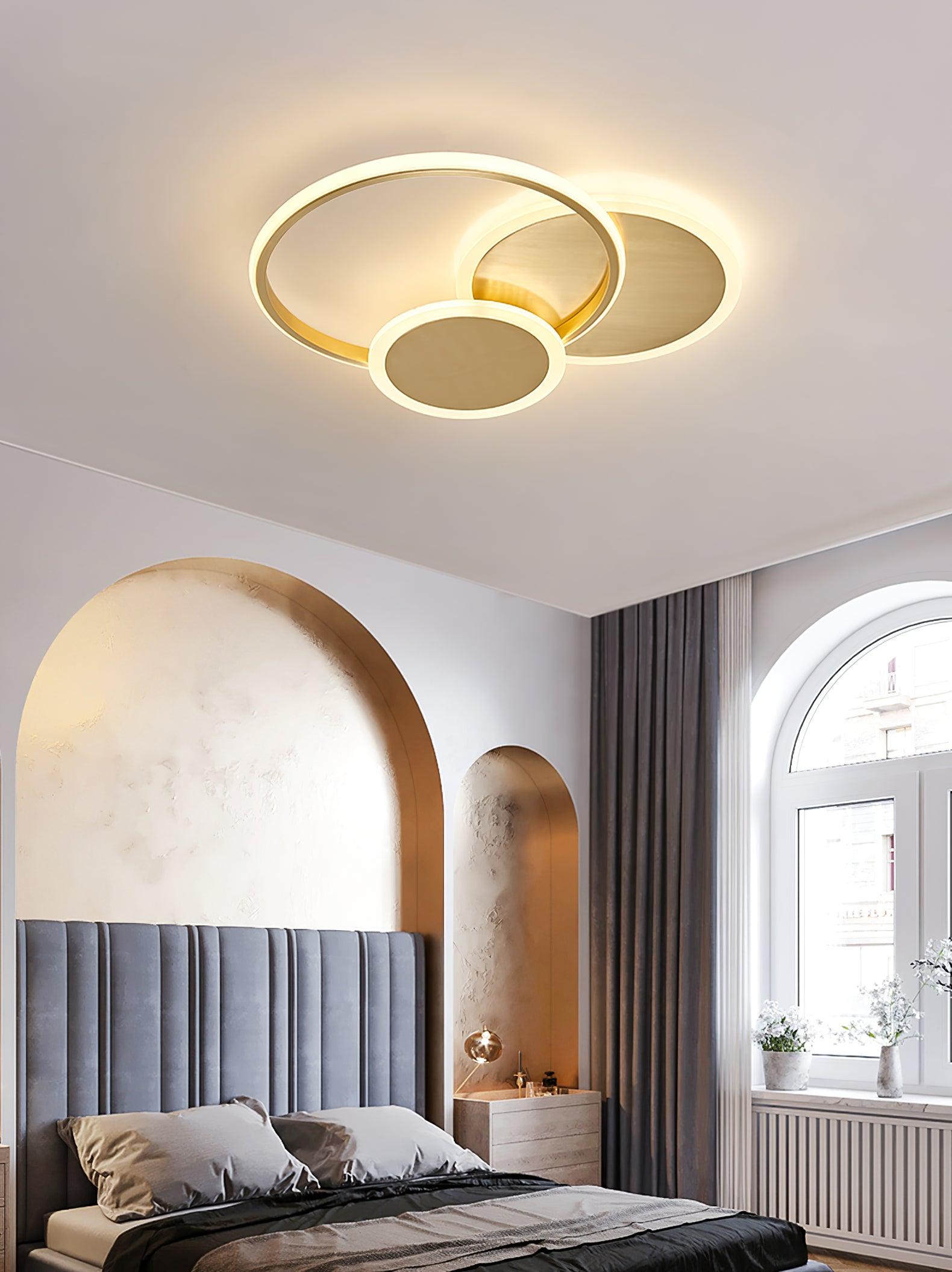 Insk Art Circles LED Ceiling Light-Neutral Decor