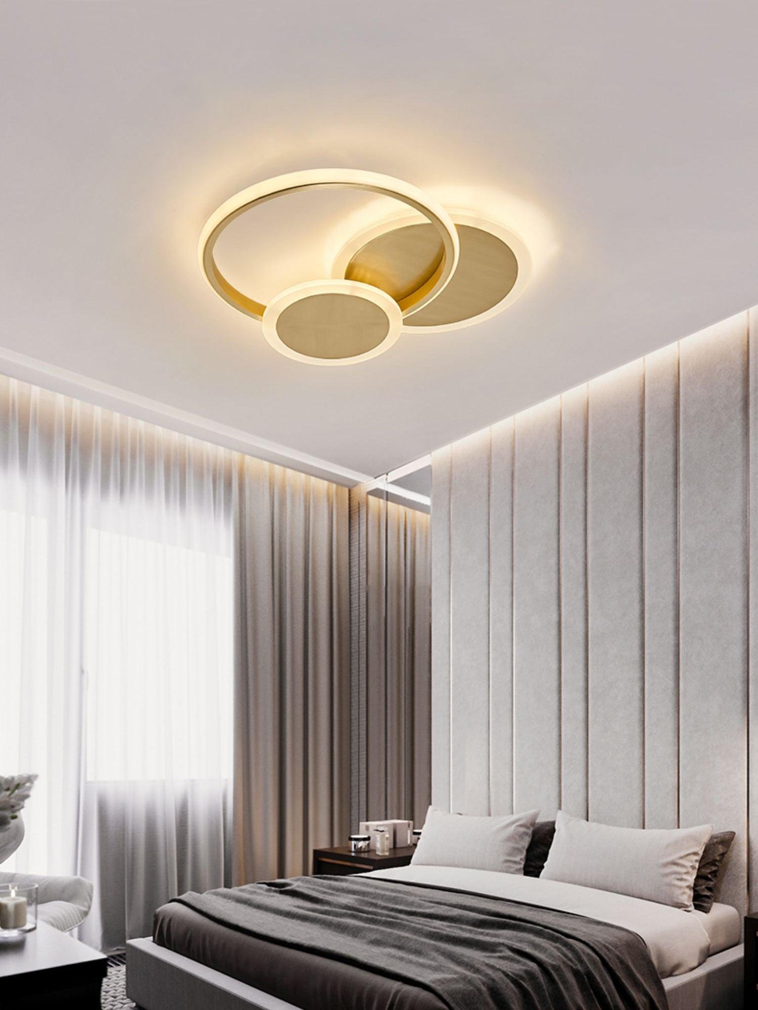 Insk Art Circles LED Ceiling Light-Neutral Decor