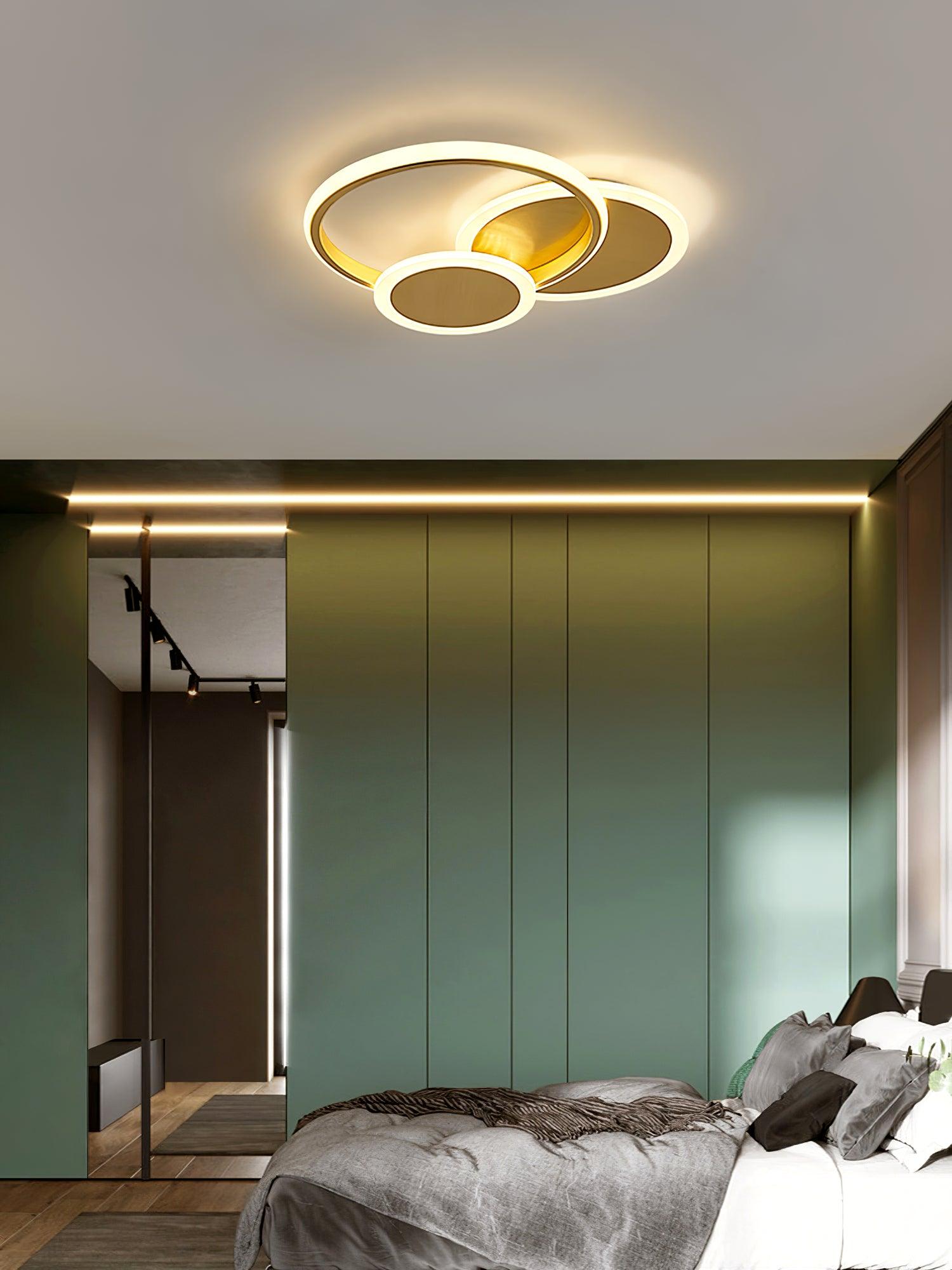 Insk Art Circles LED Ceiling Light-Neutral Decor