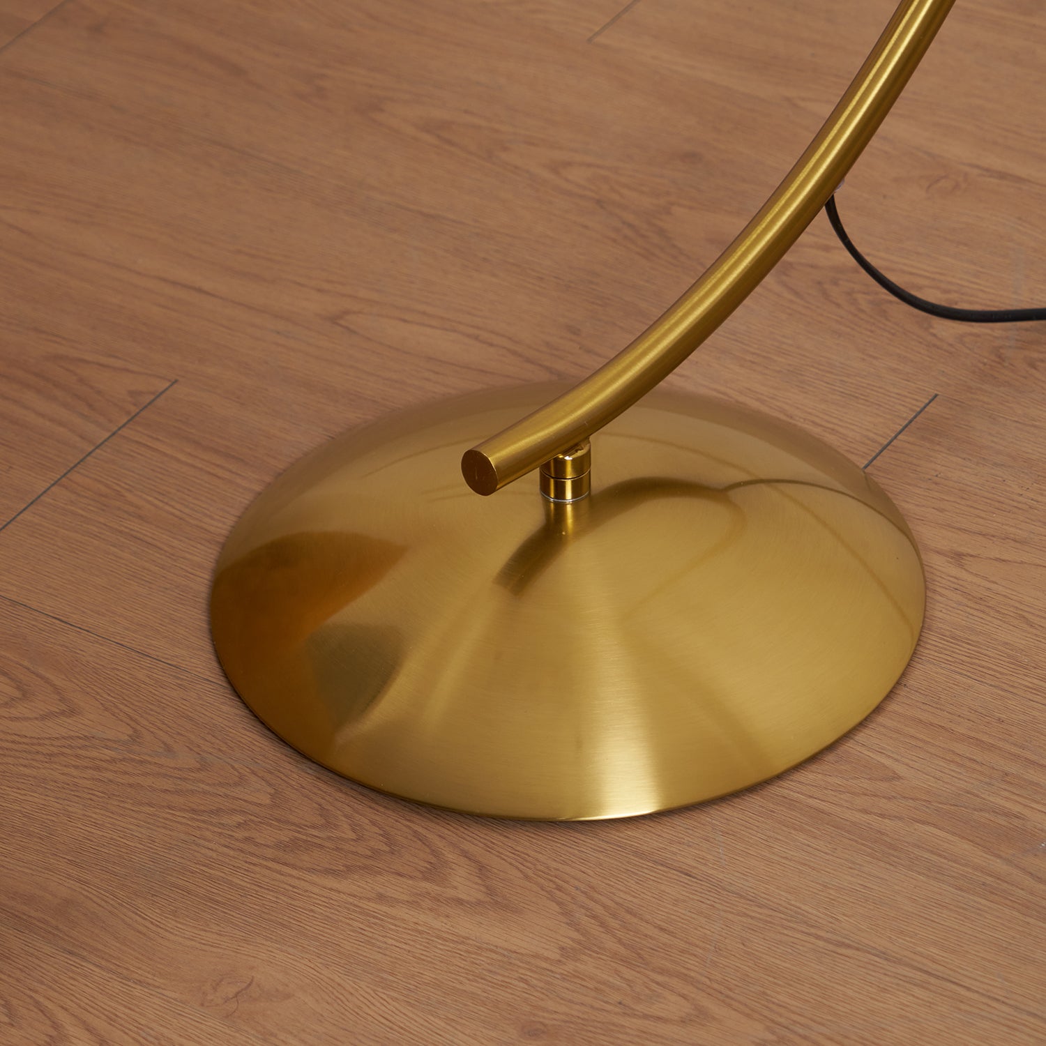 Veradin Steel Fabric Floor Lamp-Neutral Decor