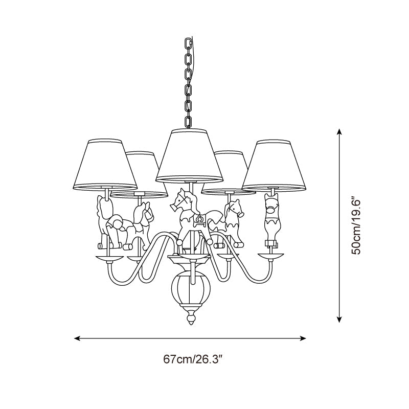 Delfio Carousel Chandelier
