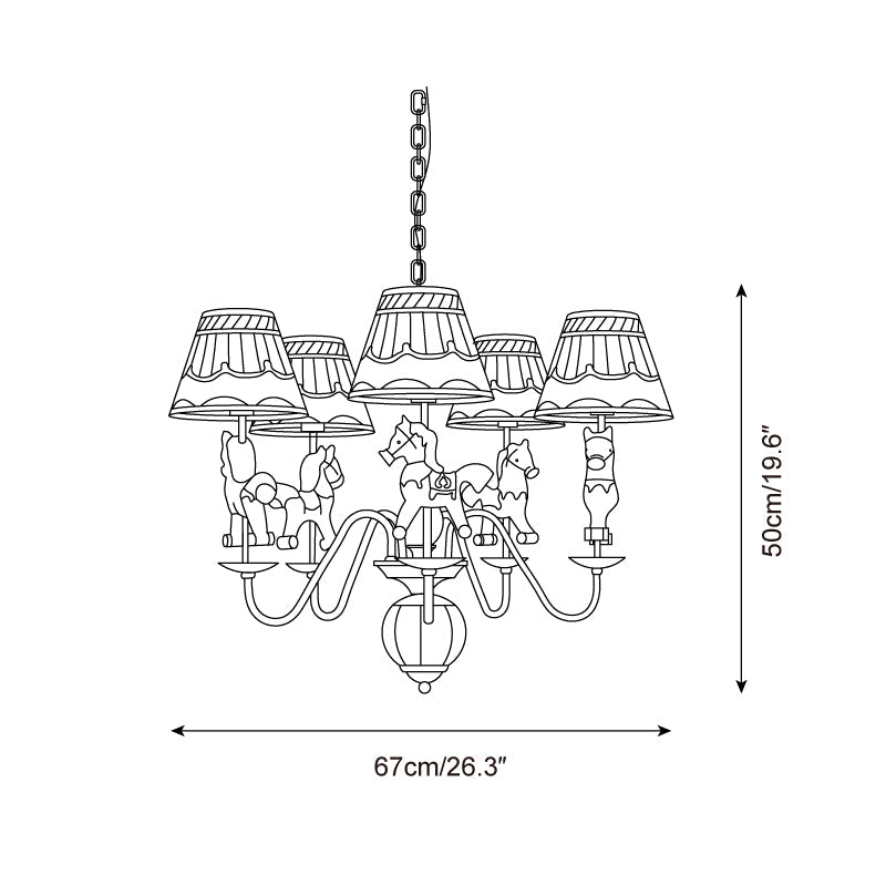 Delfio Carousel Chandelier