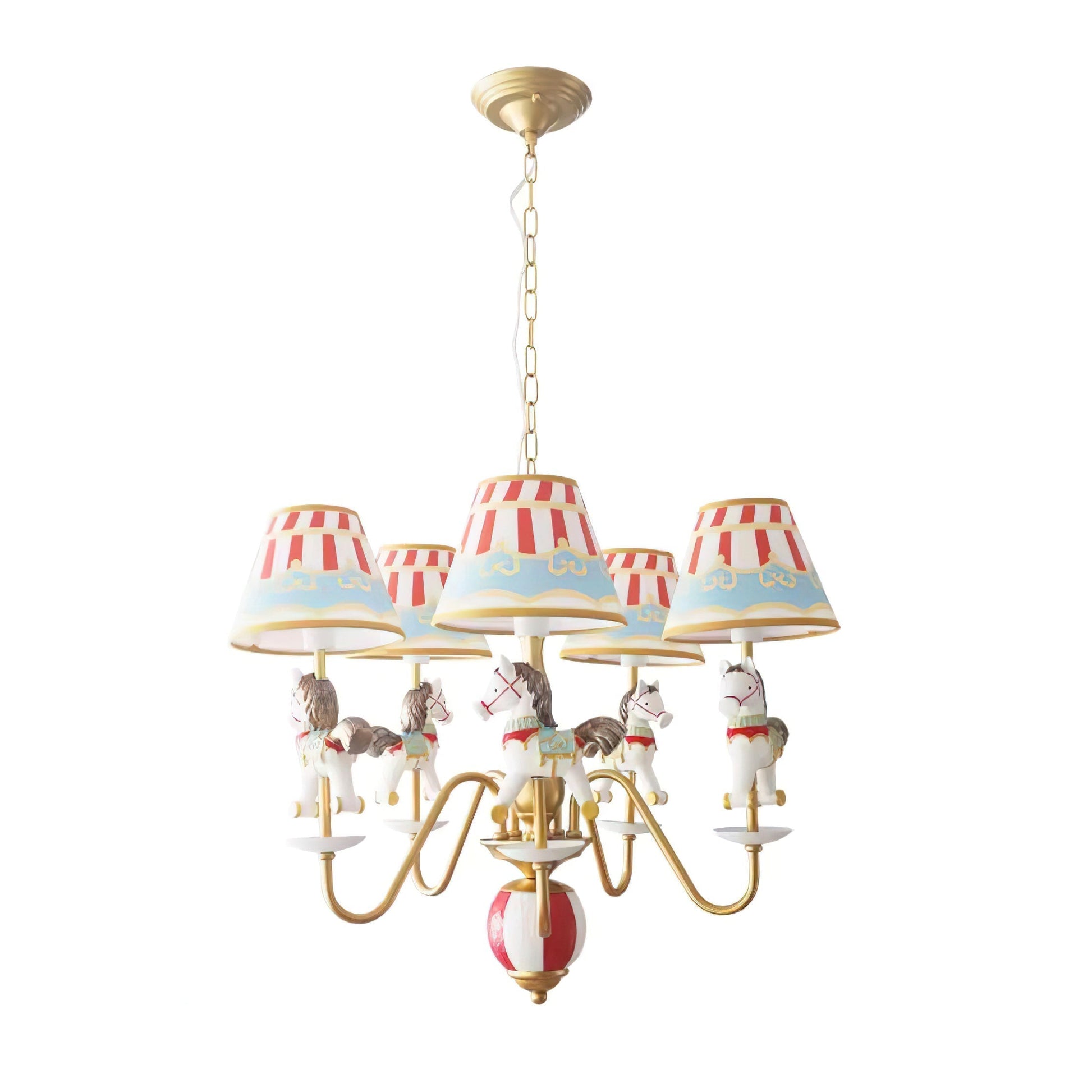 Solvian Chandelier Carousel Kids Playful-Neutral Decor