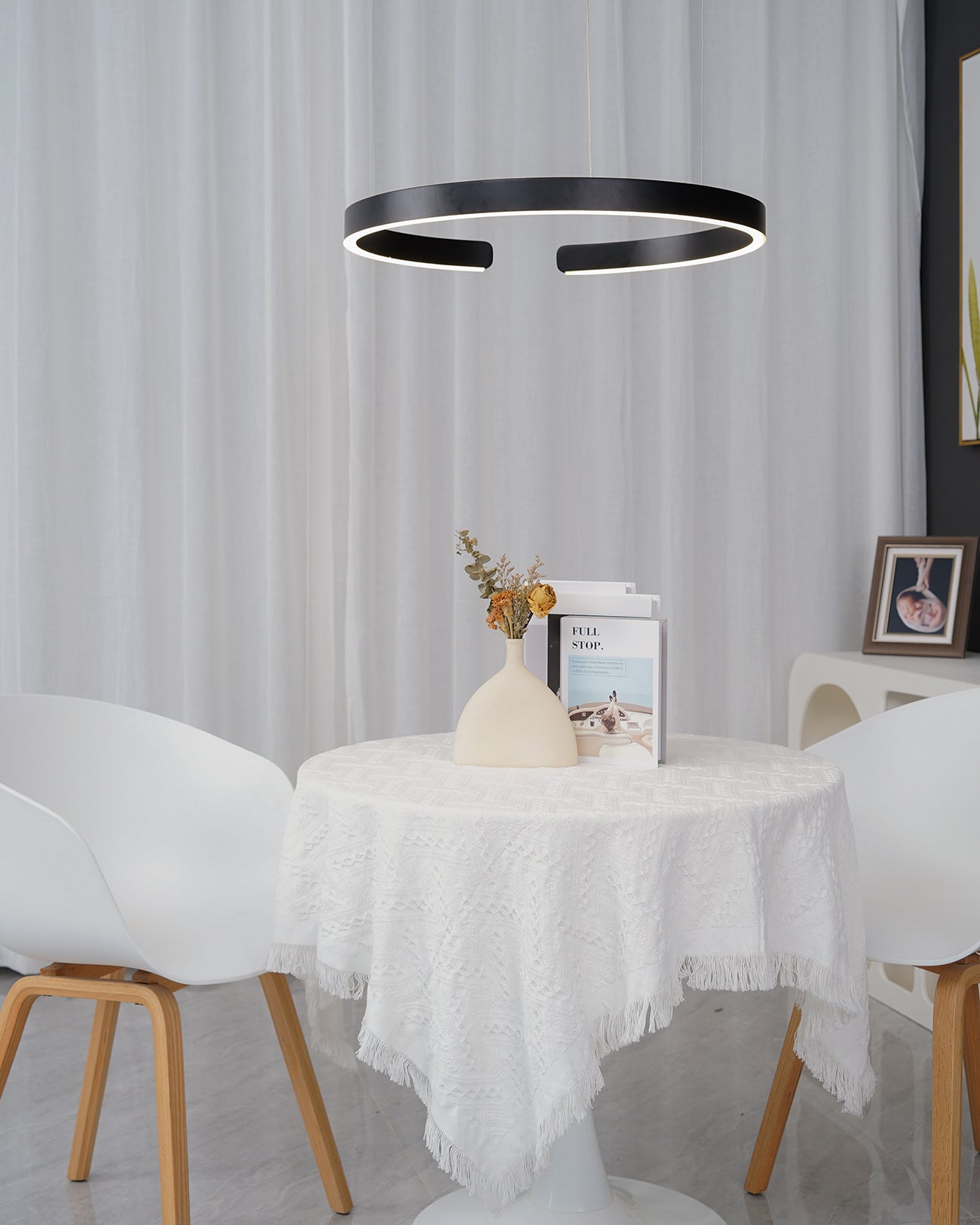 Frixx Modern Minimalist Chandelier-Neutral Decor