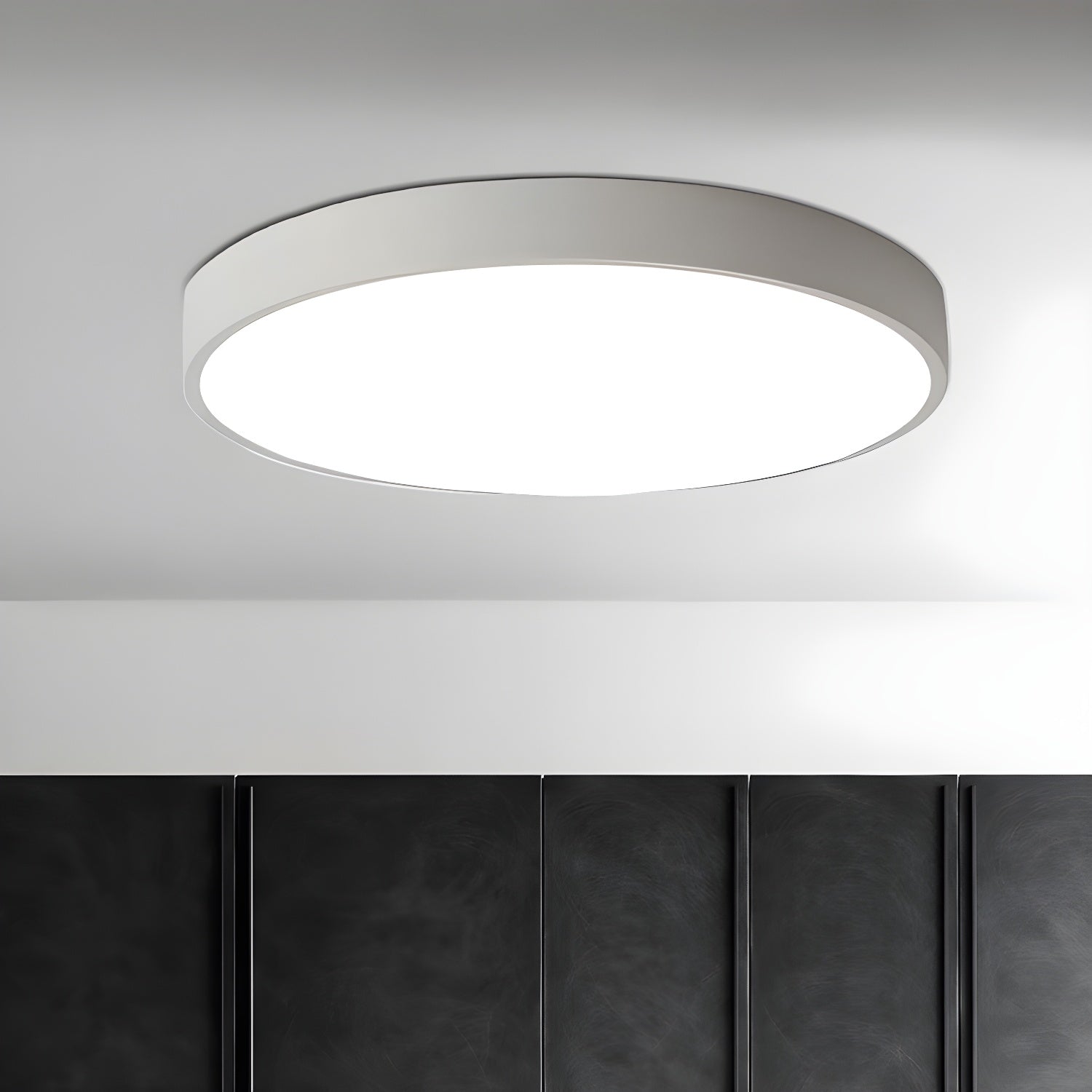 Izoriel Modern Minimalist Circular Slimline Ceiling Light-Neutral Decor