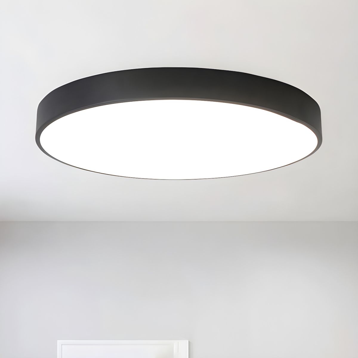 Izoriel Modern Minimalist Circular Slimline Ceiling Light-Neutral Decor