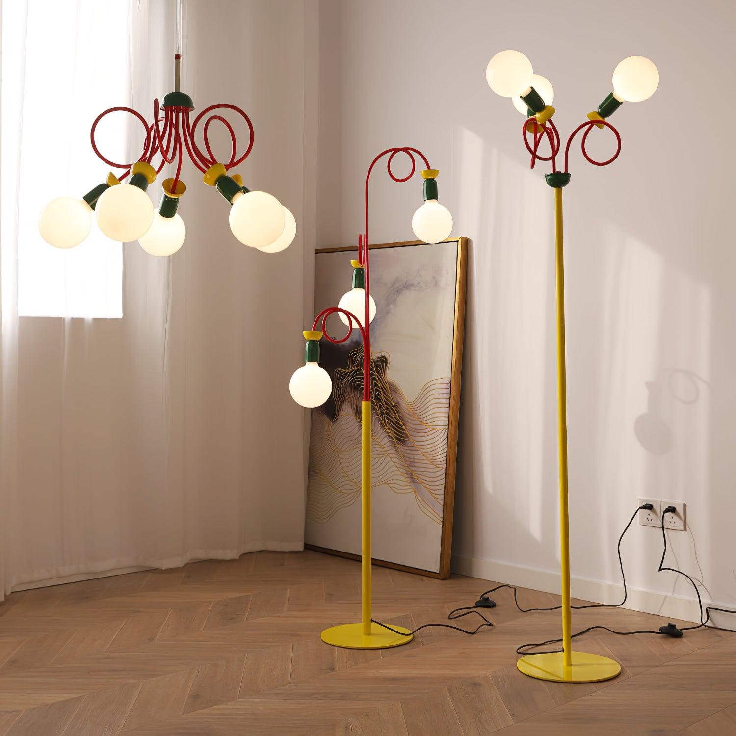 Erzoril Industrial Iron Ceiling Light-Neutral Decor