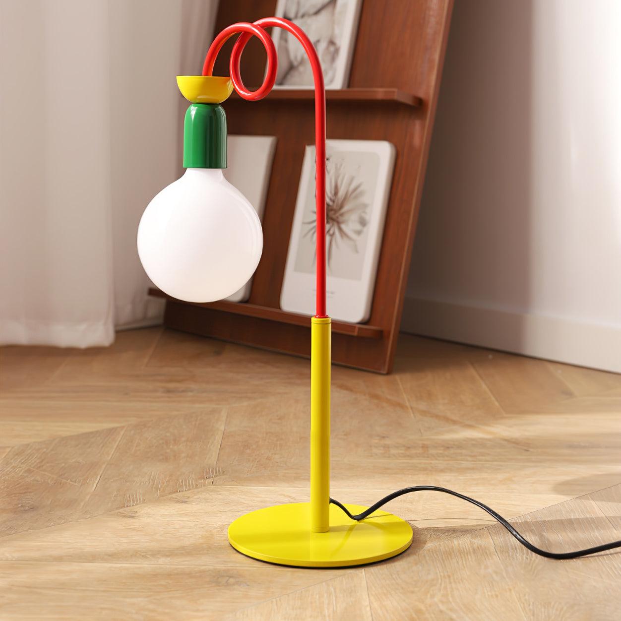 Trilo Glass Playful Table Lamp-Neutral Decor