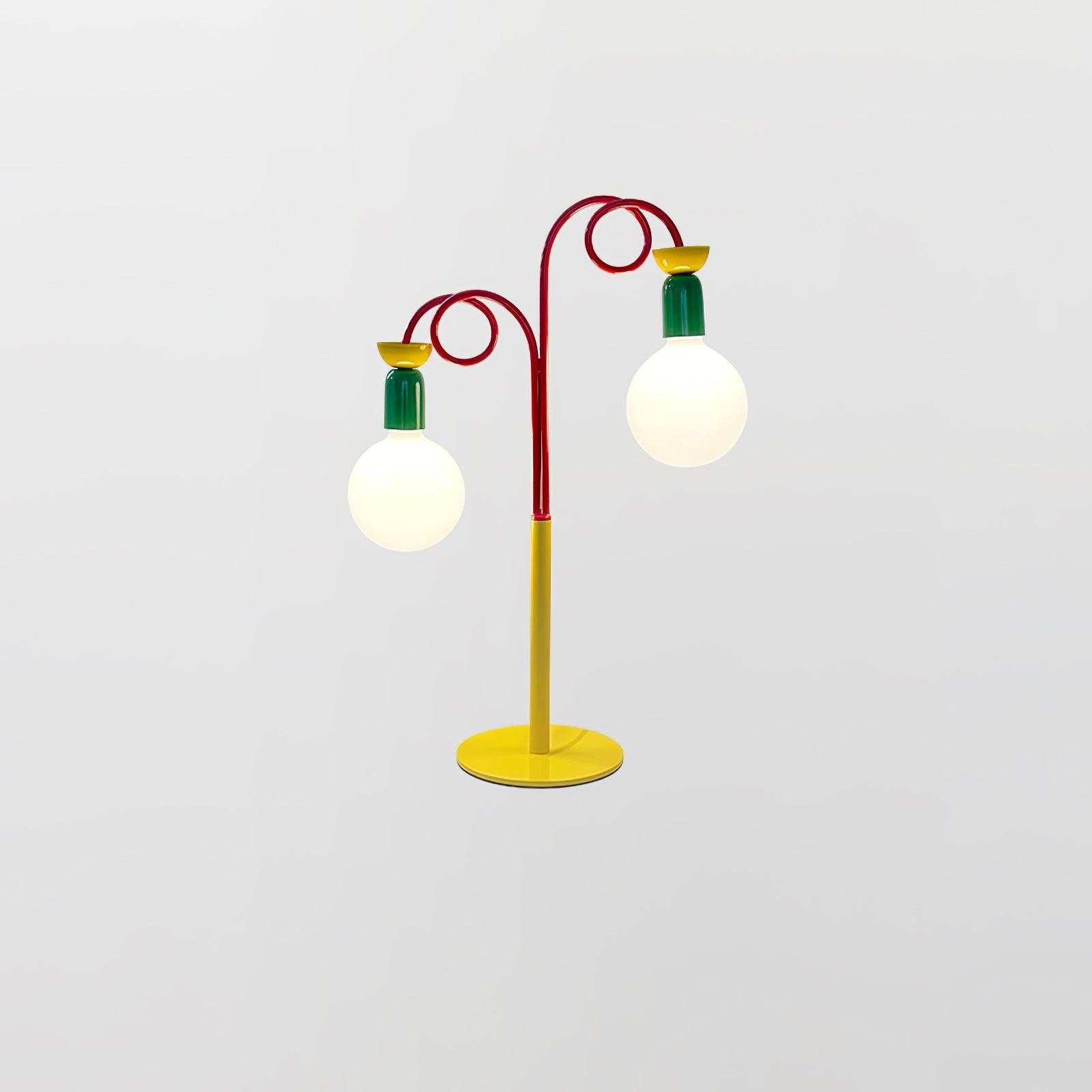 Trilo Glass Playful Table Lamp-Neutral Decor