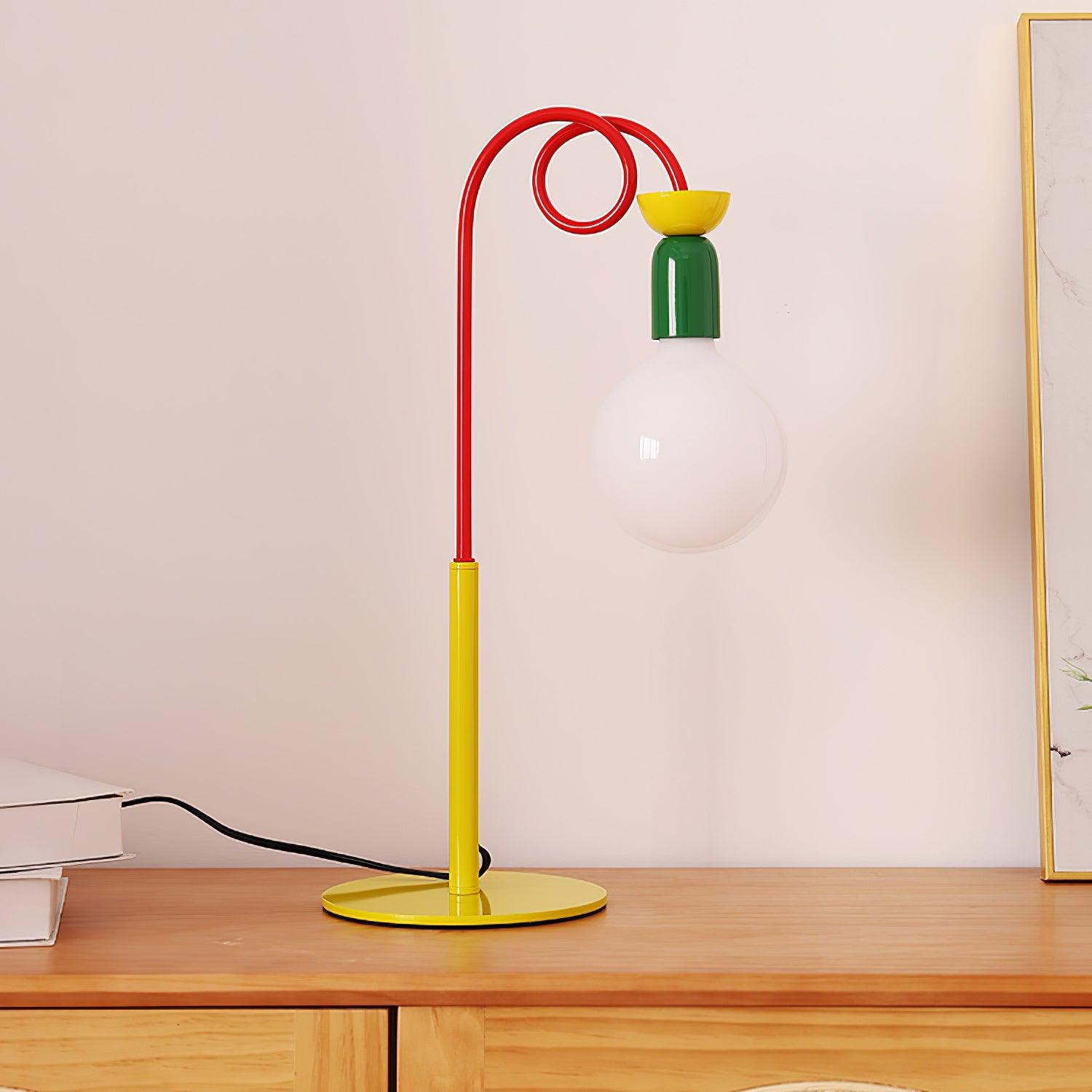 Trilo Glass Playful Table Lamp-Neutral Decor