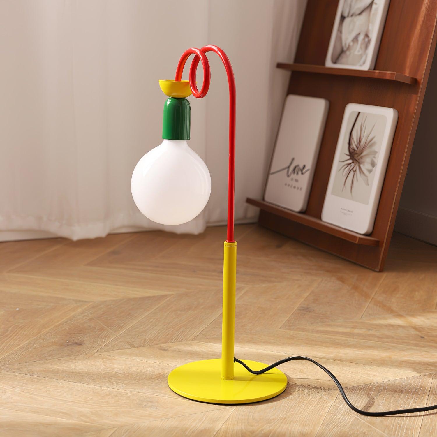 Trilo Glass Playful Table Lamp-Neutral Decor