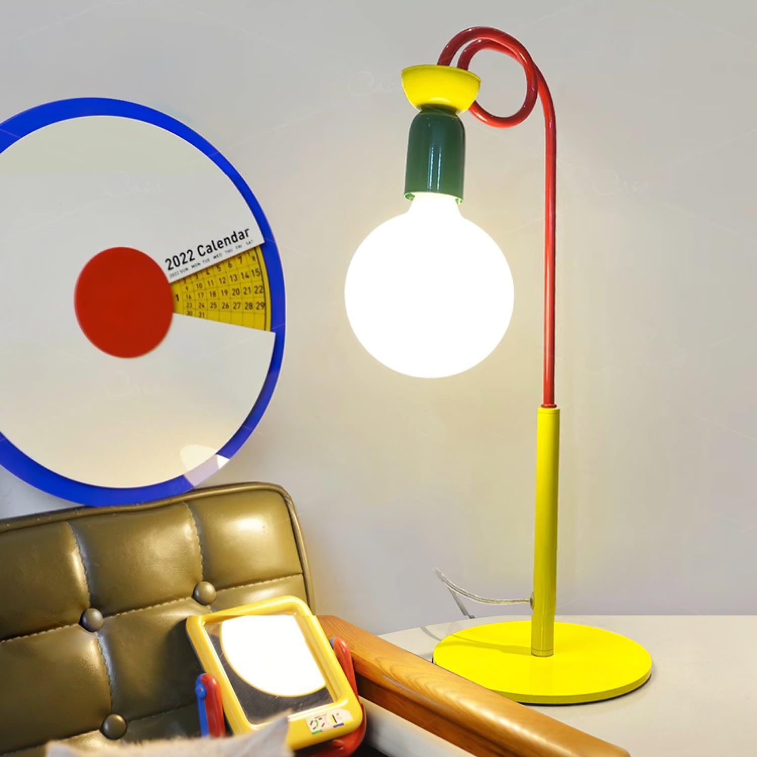 Trilo Glass Playful Table Lamp-Neutral Decor