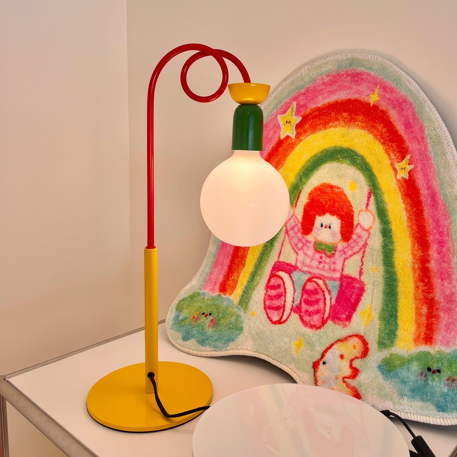 Trilo Glass Playful Table Lamp-Neutral Decor