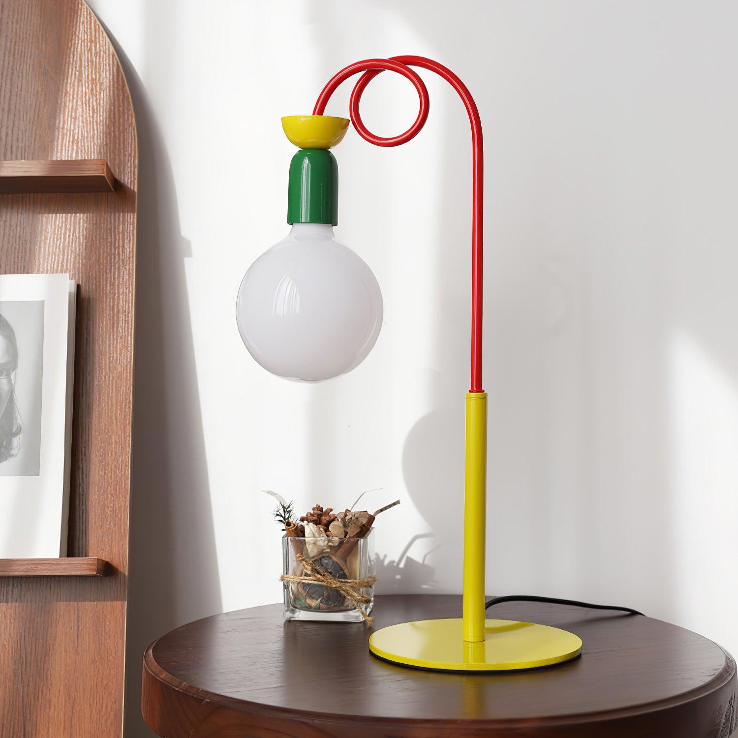 Trilo Glass Playful Table Lamp-Neutral Decor