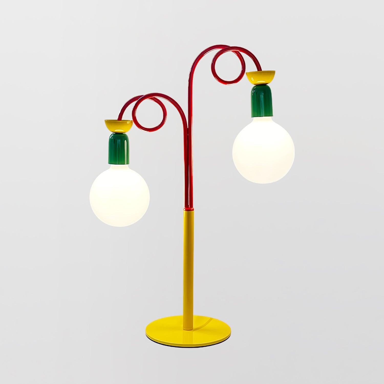 Trilo Glass Playful Table Lamp-Neutral Decor
