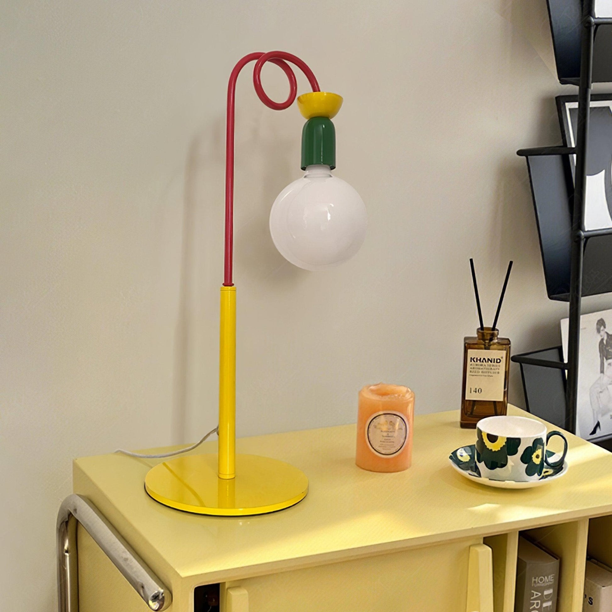 Trilo Glass Playful Table Lamp-Neutral Decor