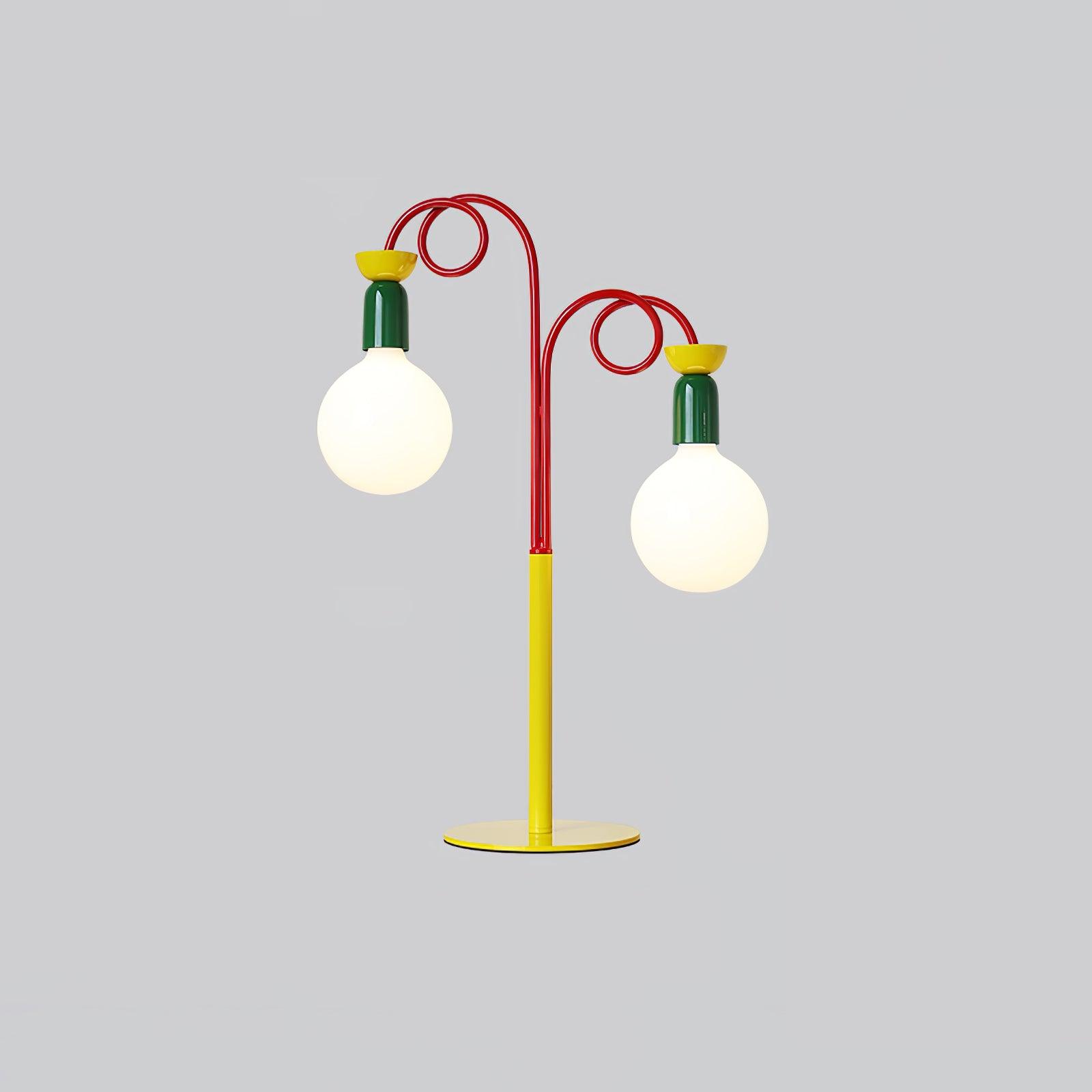 Trilo Glass Playful Table Lamp-Neutral Decor