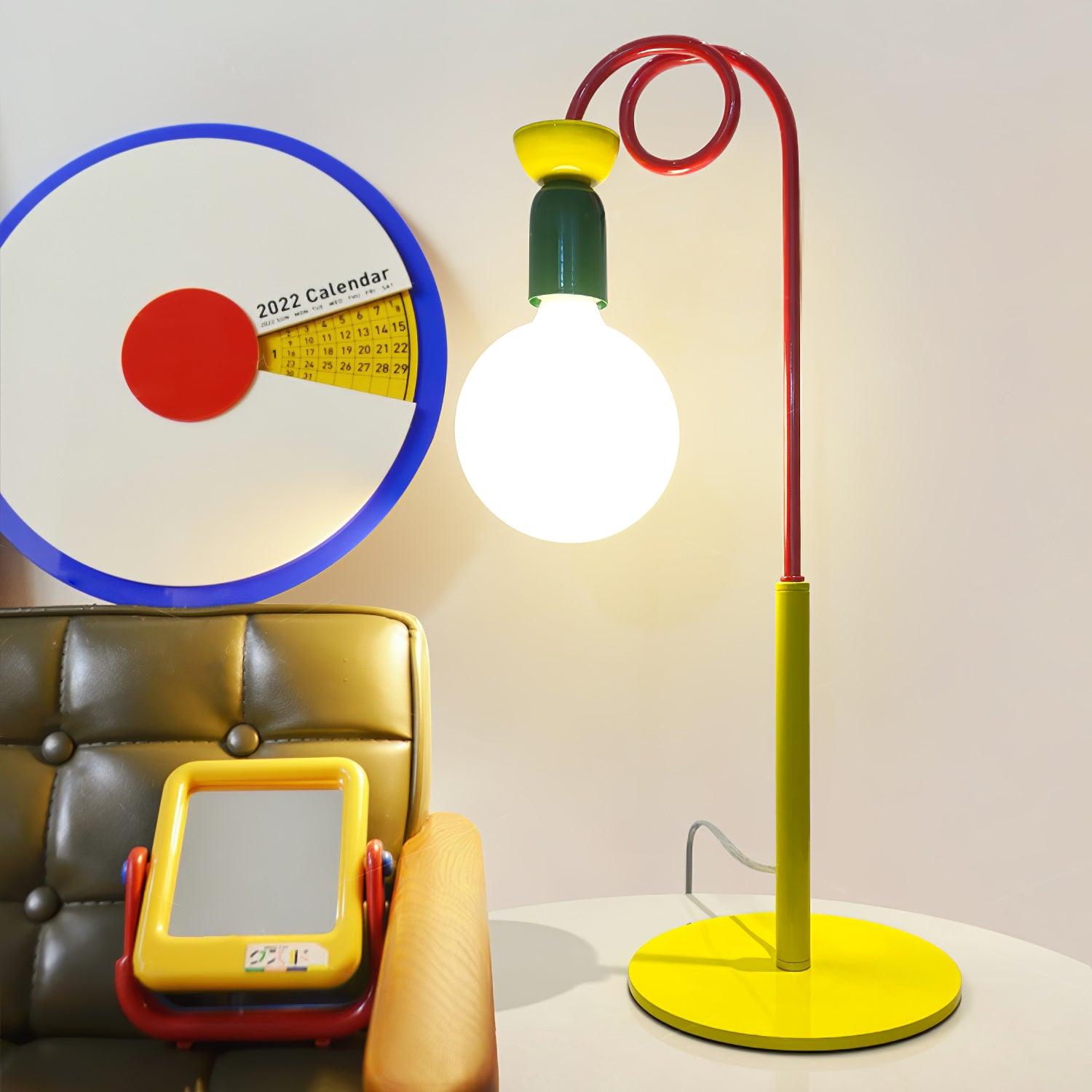 Trilo Glass Playful Table Lamp-Neutral Decor