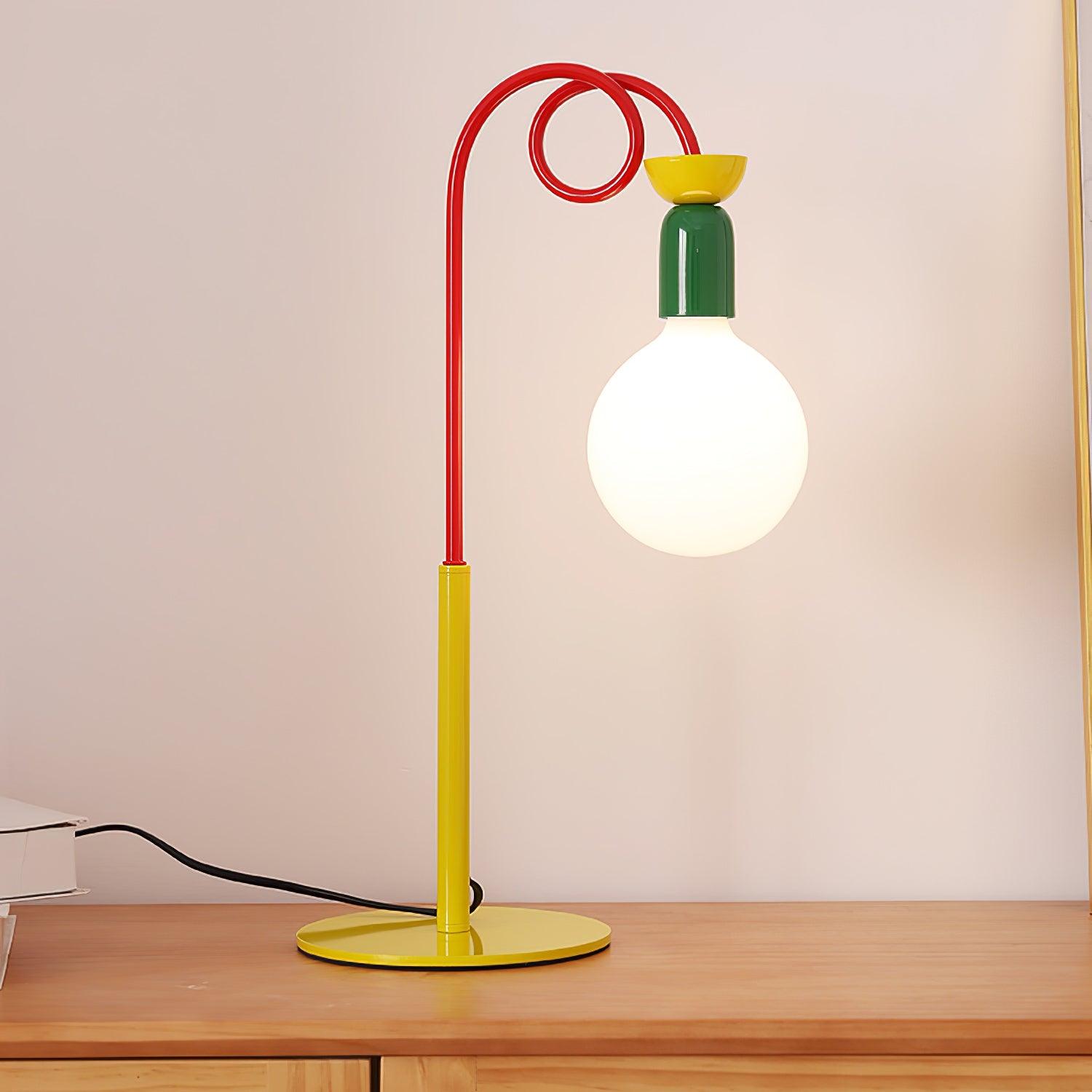 Trilo Glass Playful Table Lamp-Neutral Decor