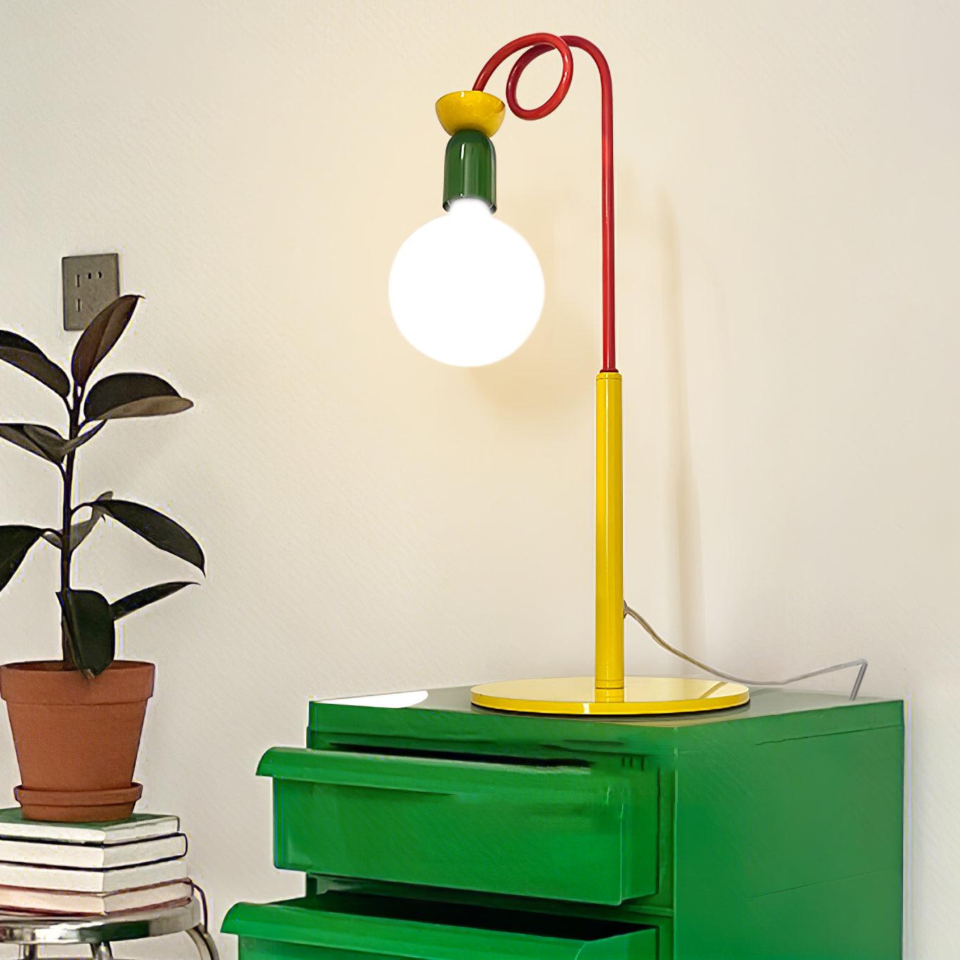 Trilo Glass Playful Table Lamp-Neutral Decor