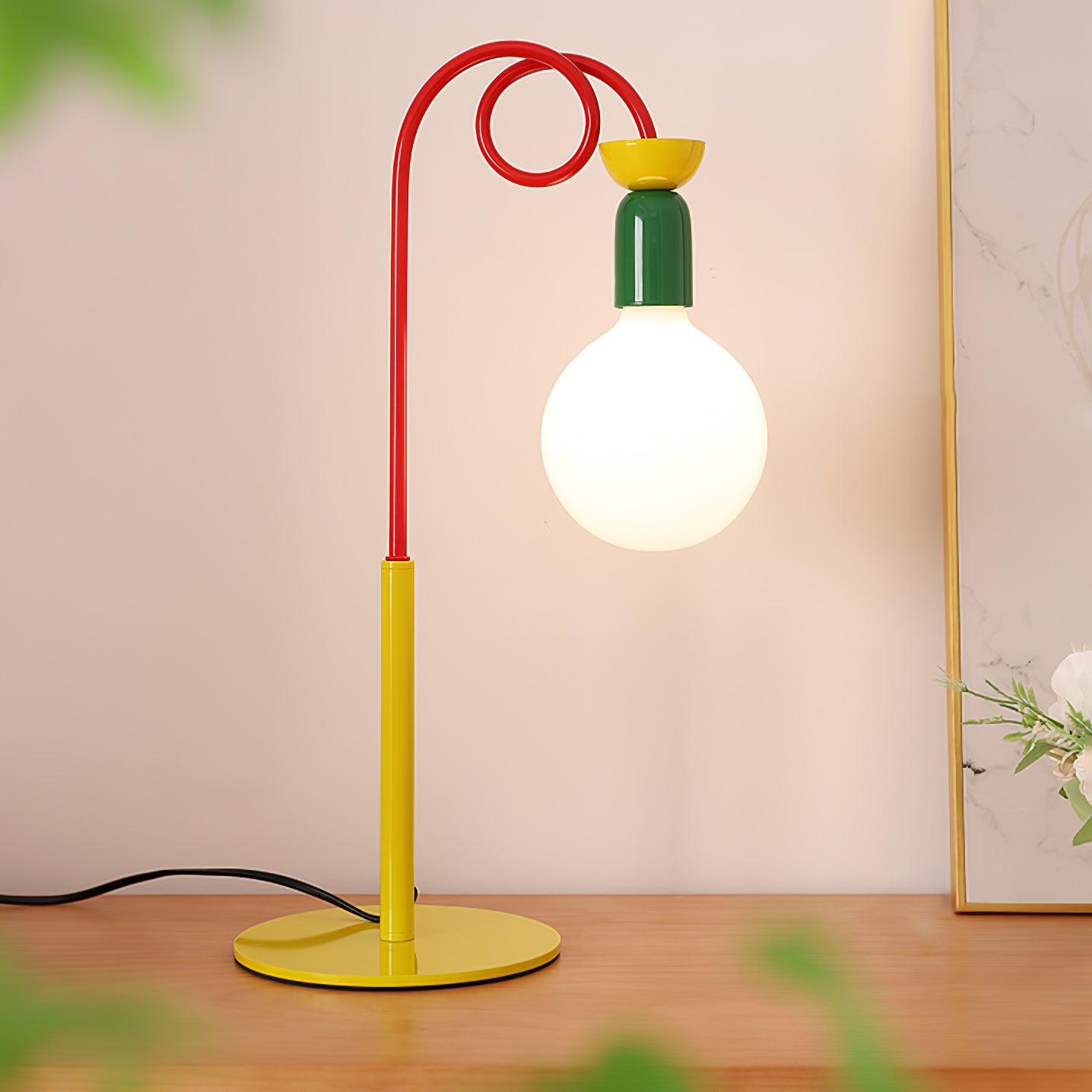 Trilo Glass Playful Table Lamp-Neutral Decor