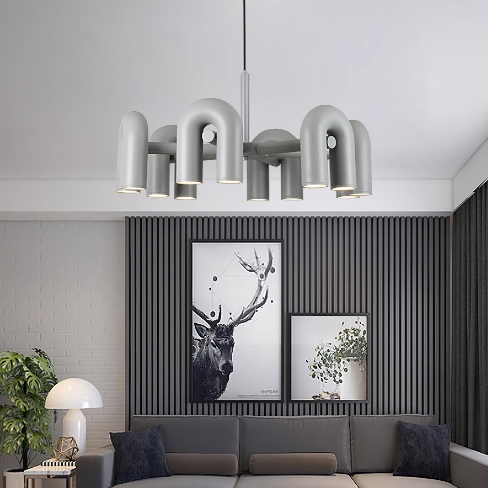 Lustra Chandelier Cirkus U Shape-Neutral Decor