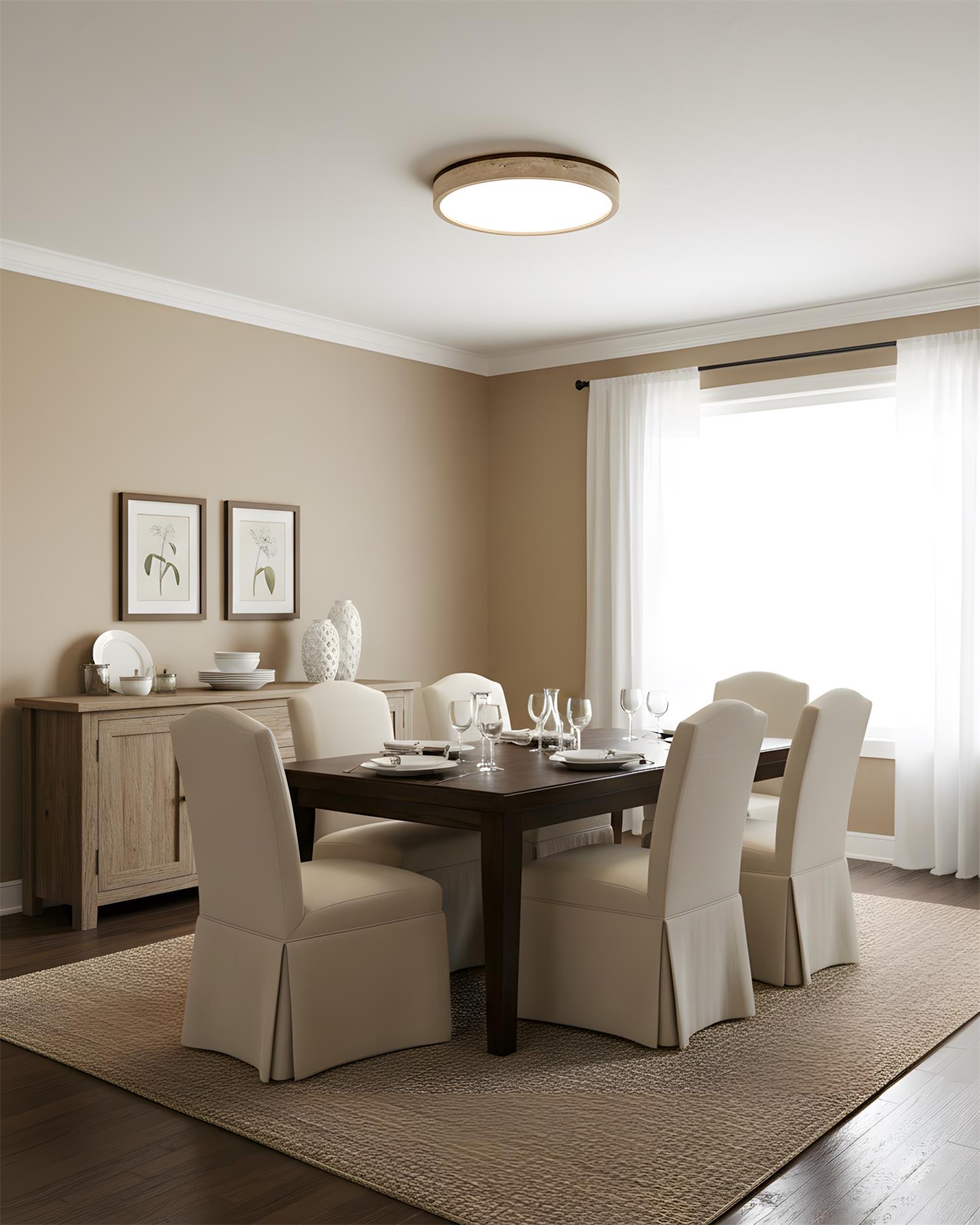 Travertine Ceiling Lamp