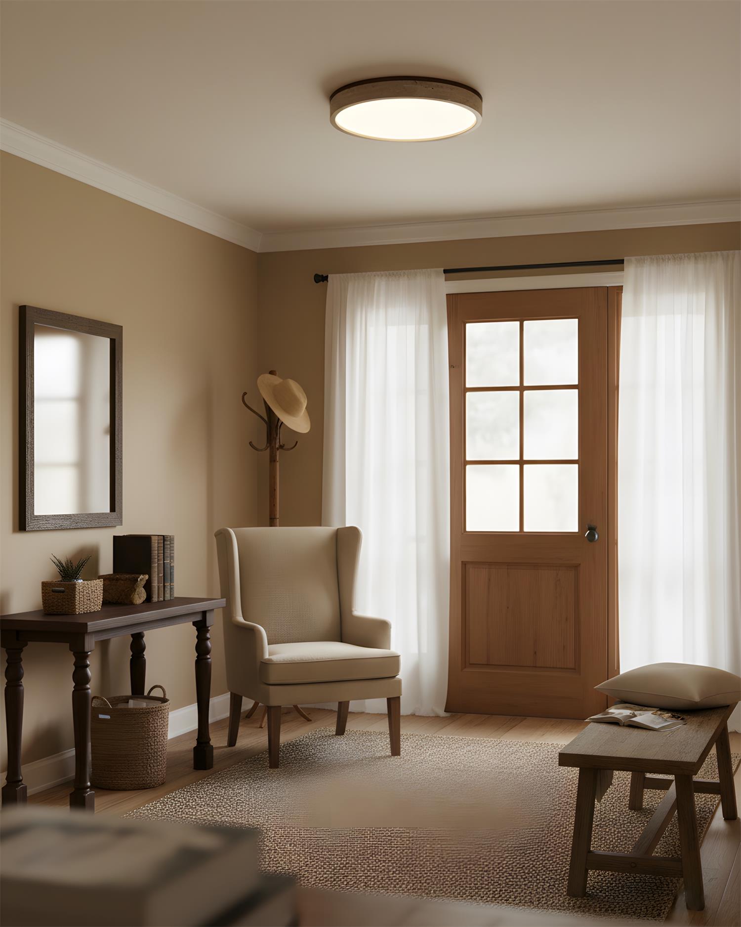 Travertine Ceiling Lamp