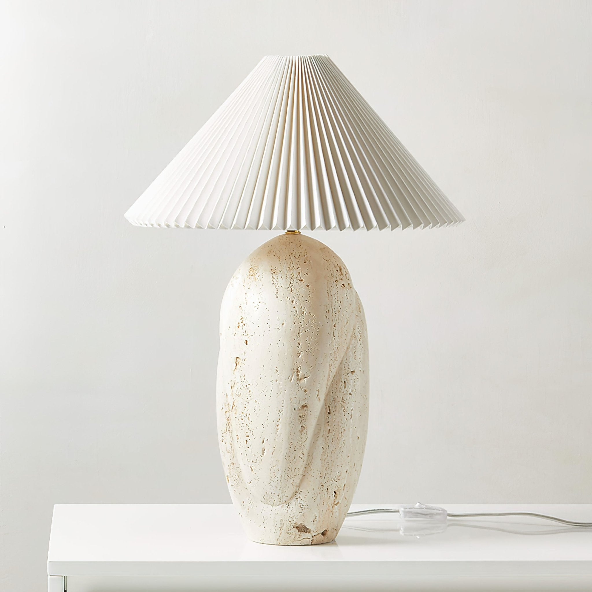 Eursolir Travertine Table Lamp-Neutral Decor