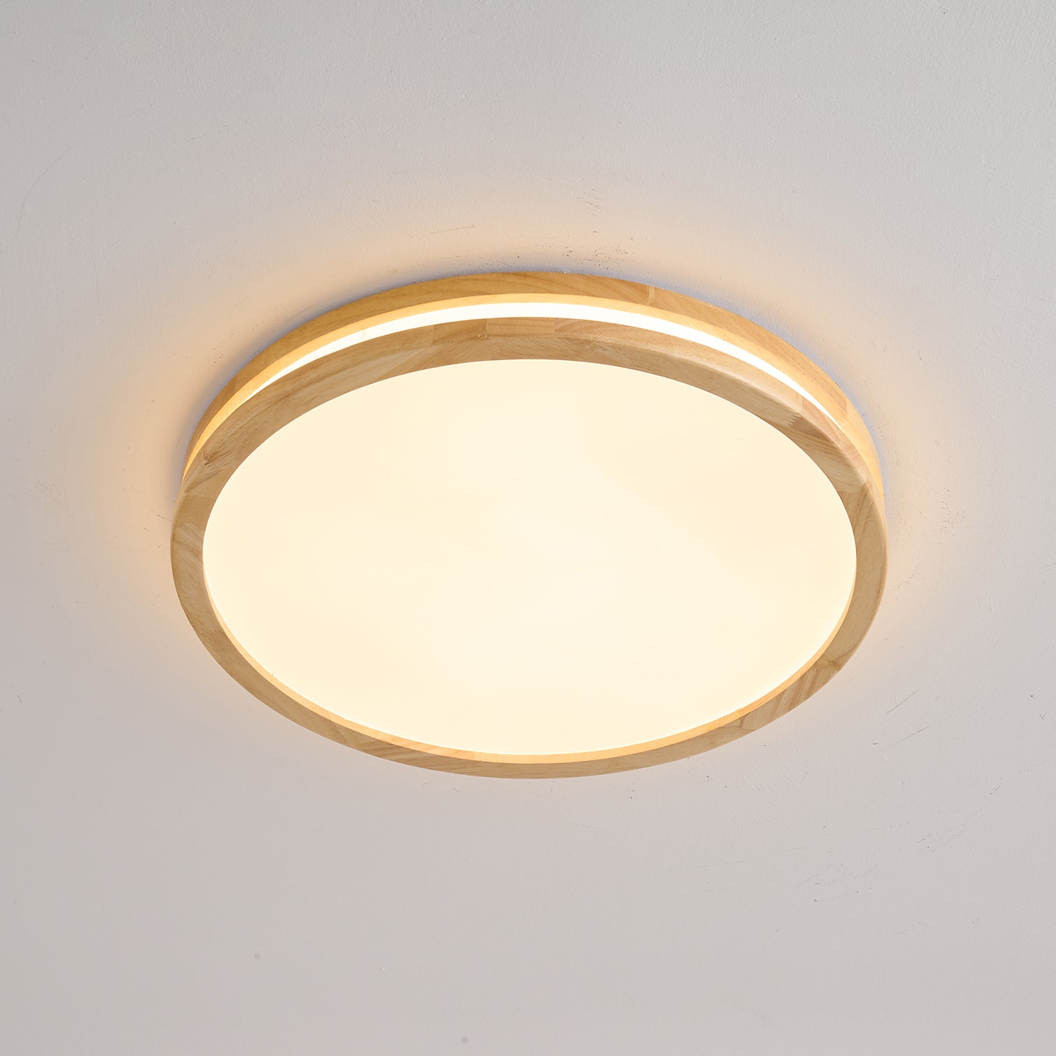 Nysilos Modern Minimalist Wood Ceiling Light-Neutral Decor