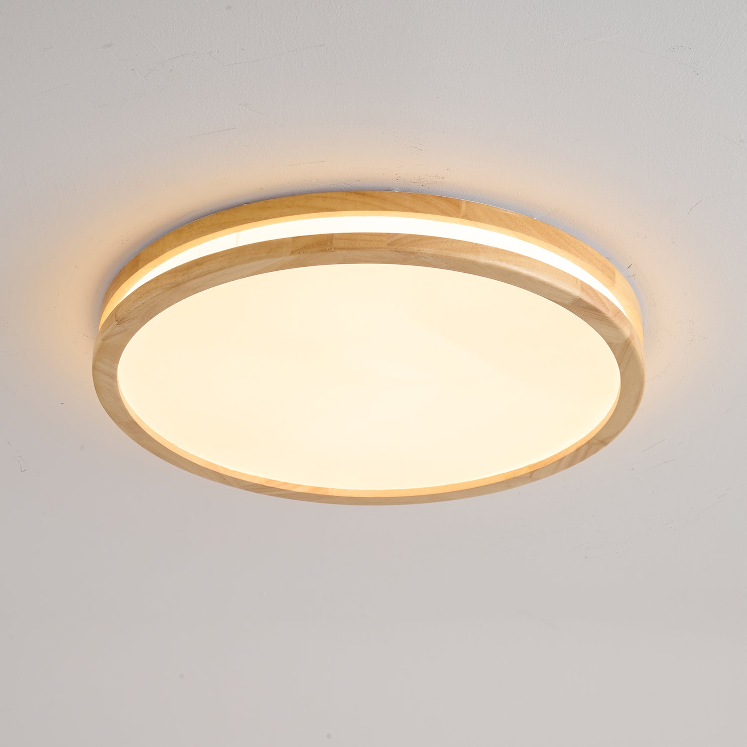 Nysilos Modern Minimalist Wood Ceiling Light-Neutral Decor