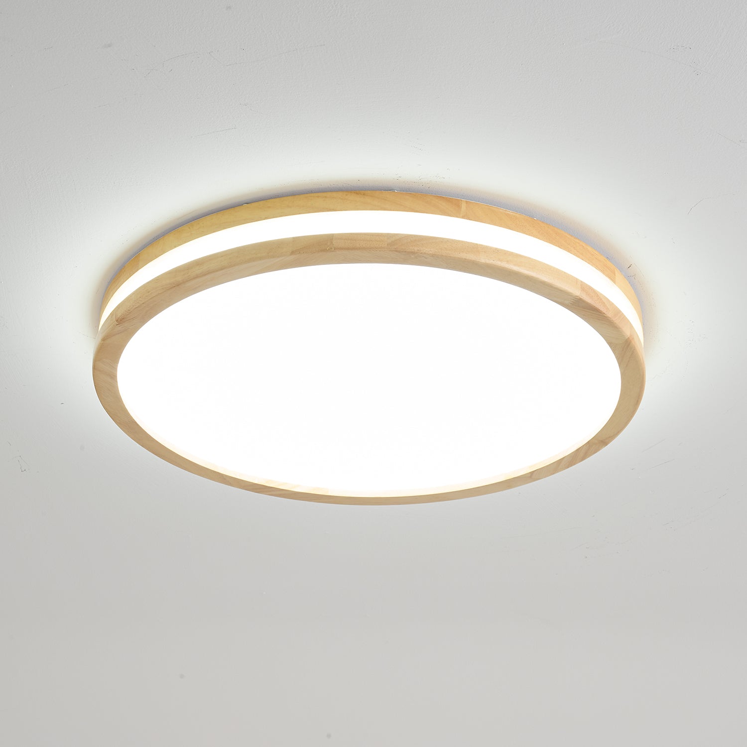 Nysilos Modern Minimalist Wood Ceiling Light-Neutral Decor