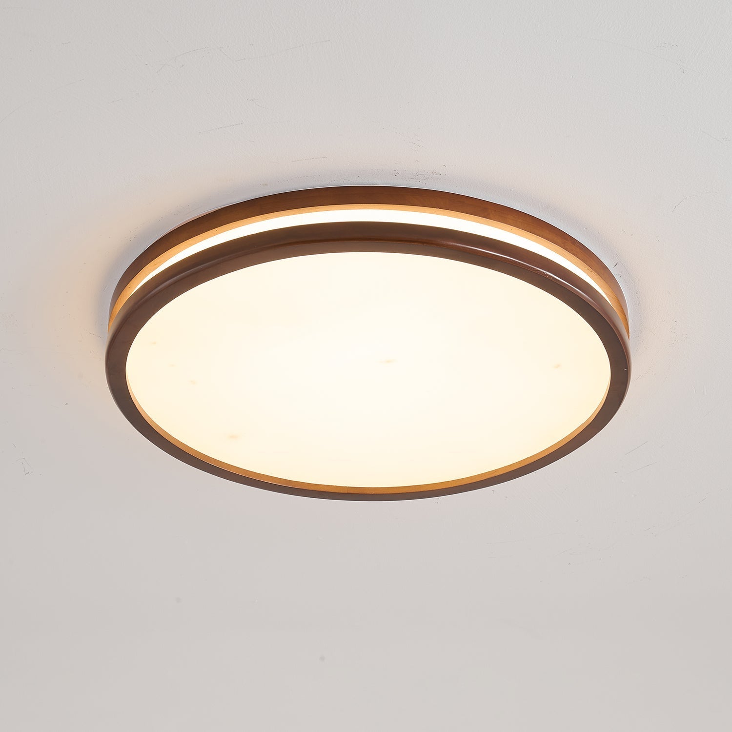 Nysilos Modern Minimalist Wood Ceiling Light-Neutral Decor