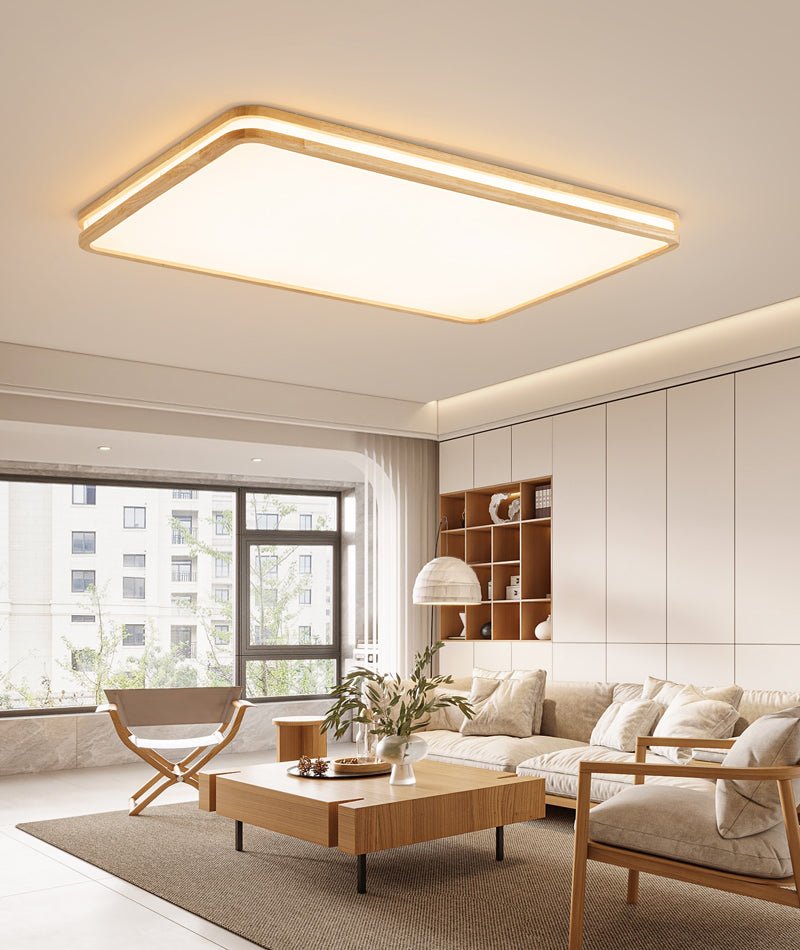 Nysilos Modern Minimalist Wood Ceiling Light-Neutral Decor