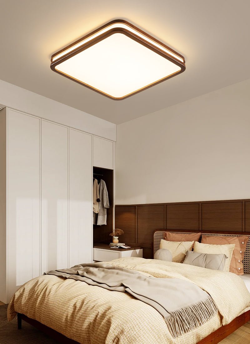 Nysilos Modern Minimalist Wood Ceiling Light-Neutral Decor
